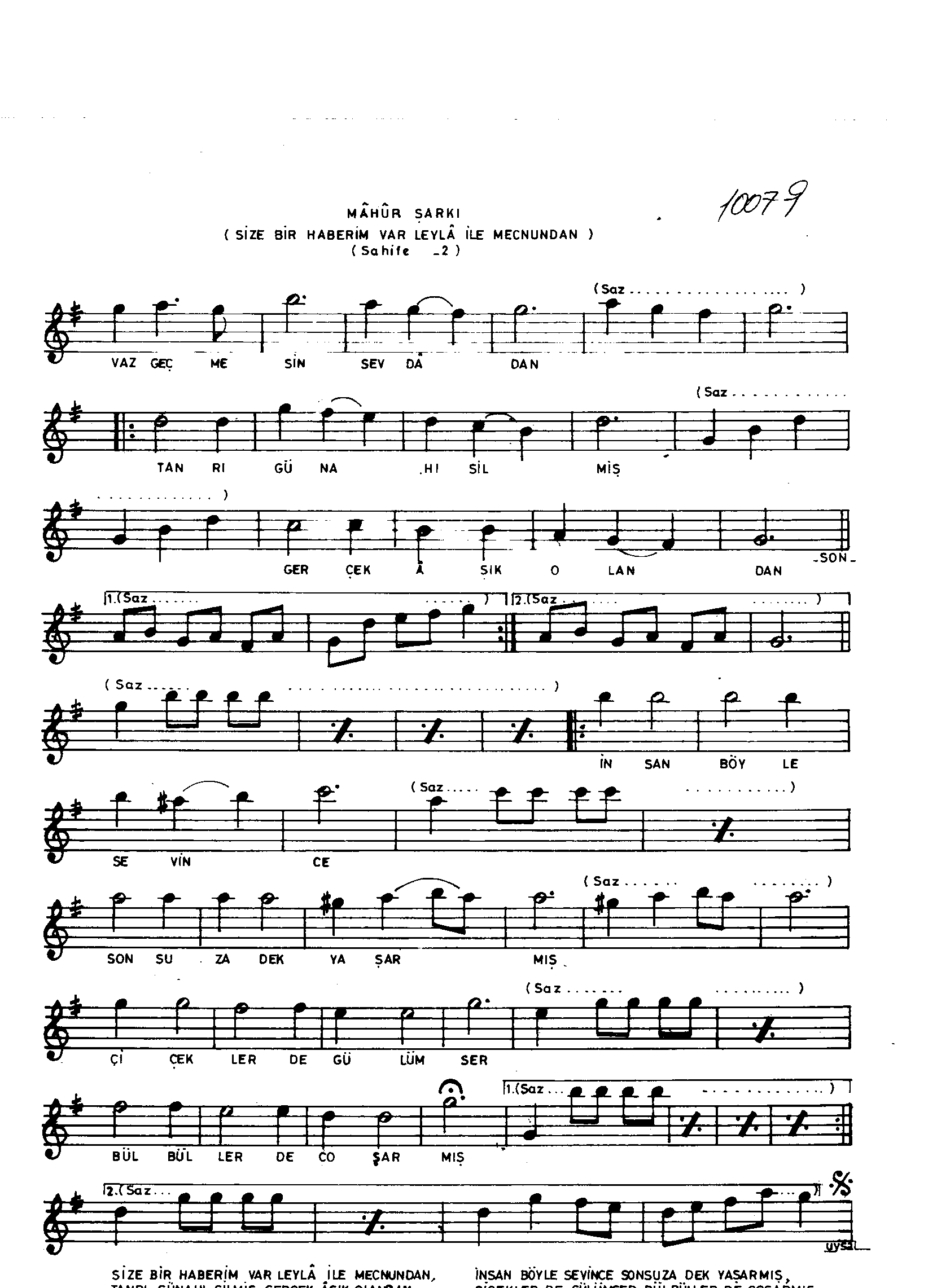 Mâhûr - Şarkı - İrfan Özbakır - Sayfa 2
