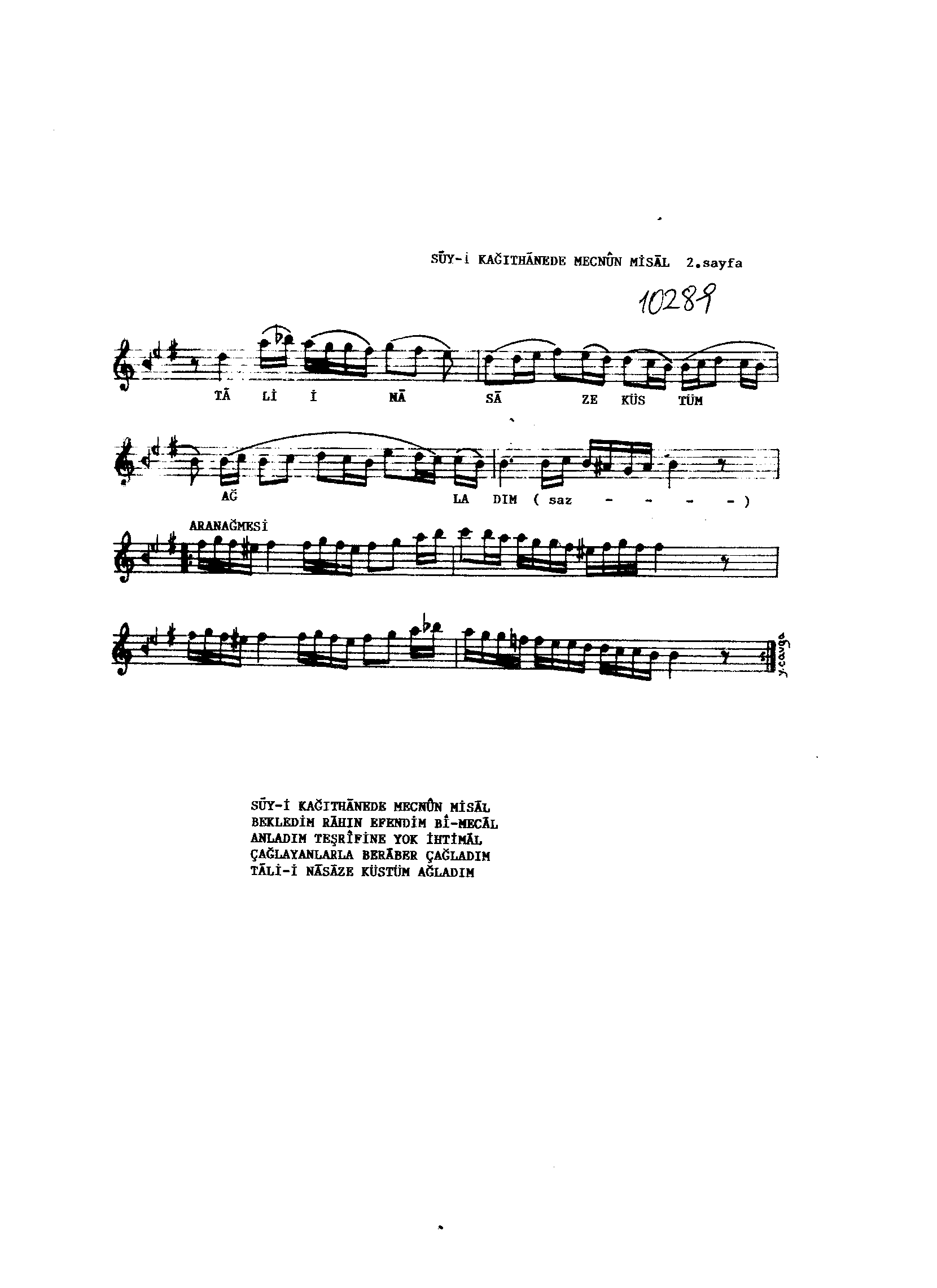 Segâh - Şarkı - Lavtacı Hristo - Sayfa 2