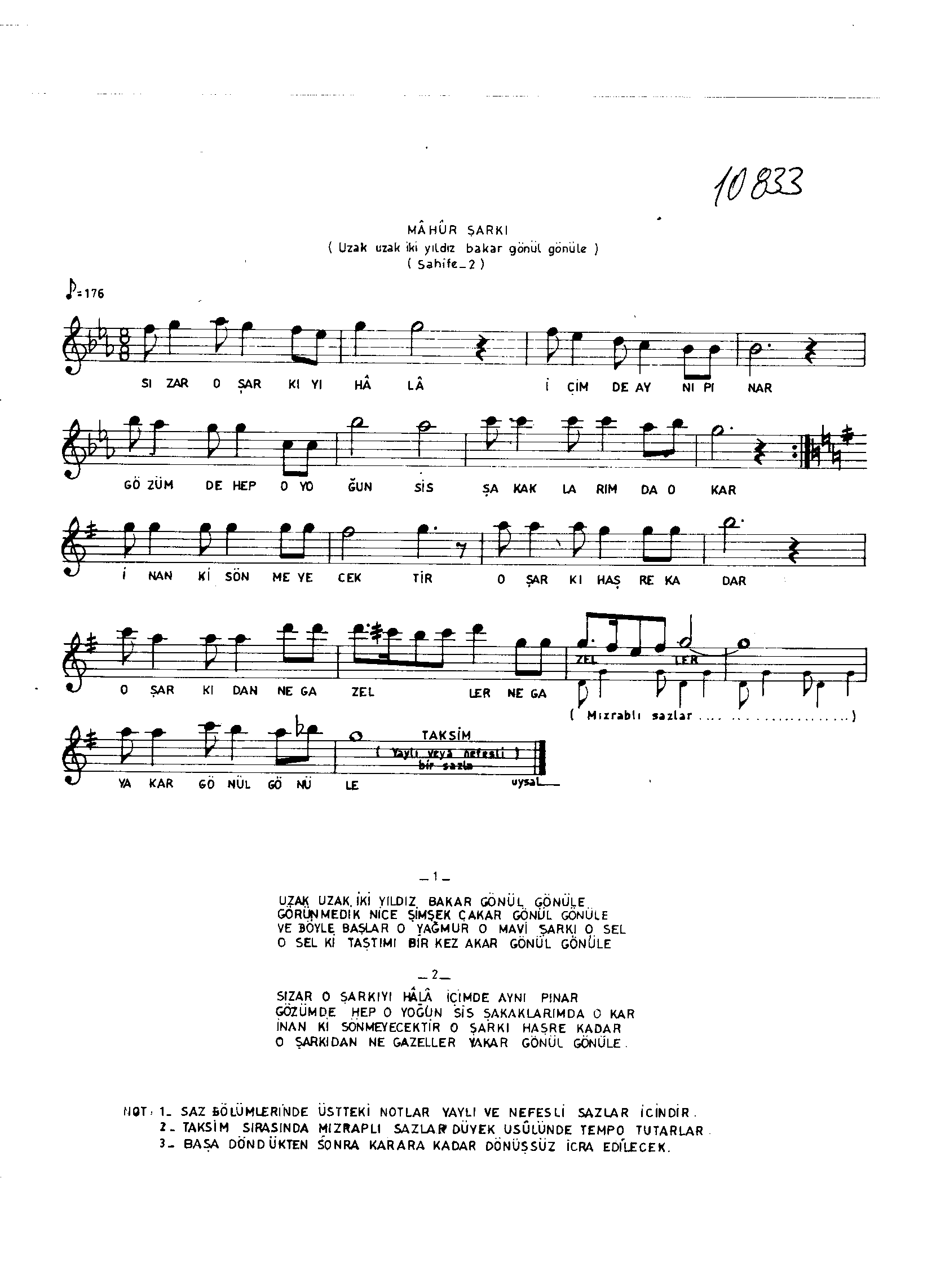 Mâhûr - Şarkı - Selâhattin İçli - Sayfa 2