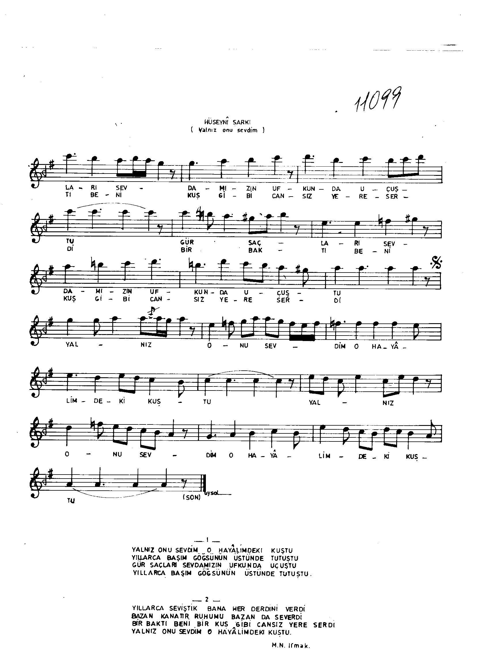 Hüseynî - Şarkı - Yücel Aşan - Sayfa 2