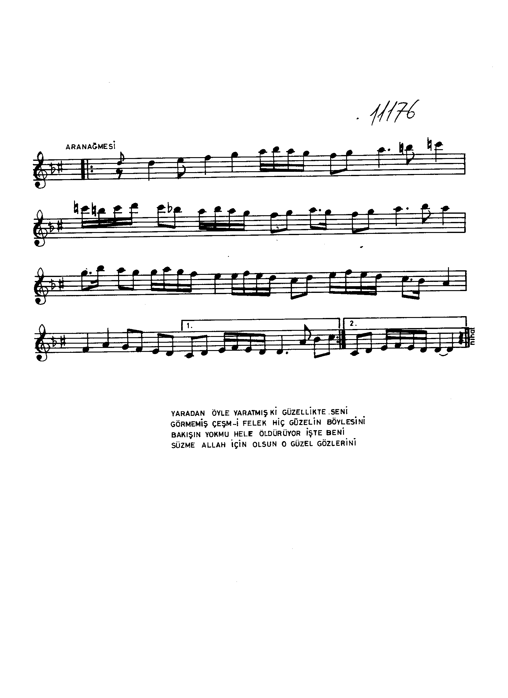 Sultânî-Yegâh - Şarkı - Selânik'li Ahmet Efendi - Sayfa 2