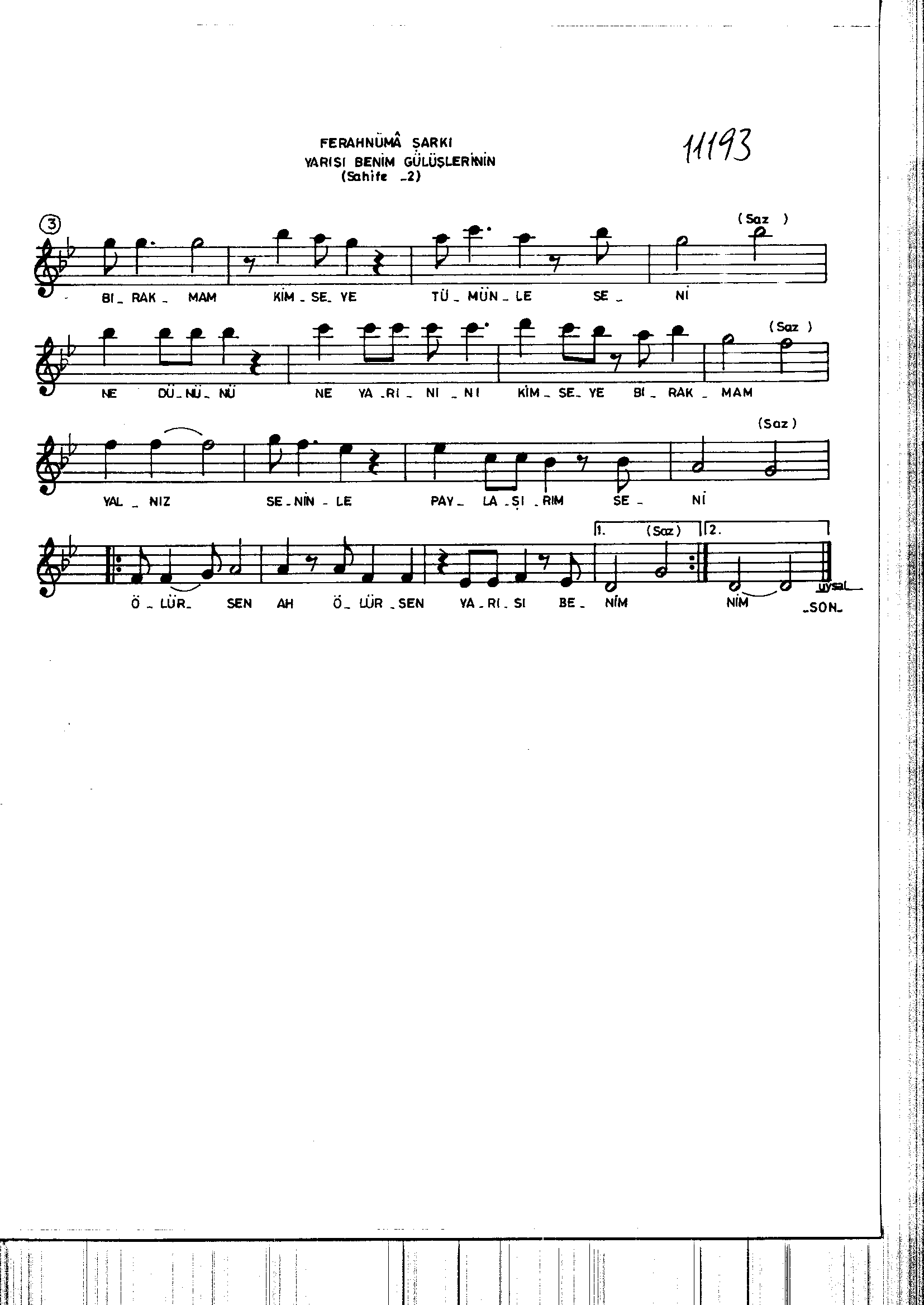 Ferahnüma - Şarkı - Suphi İdrisoğlu - Sayfa 2