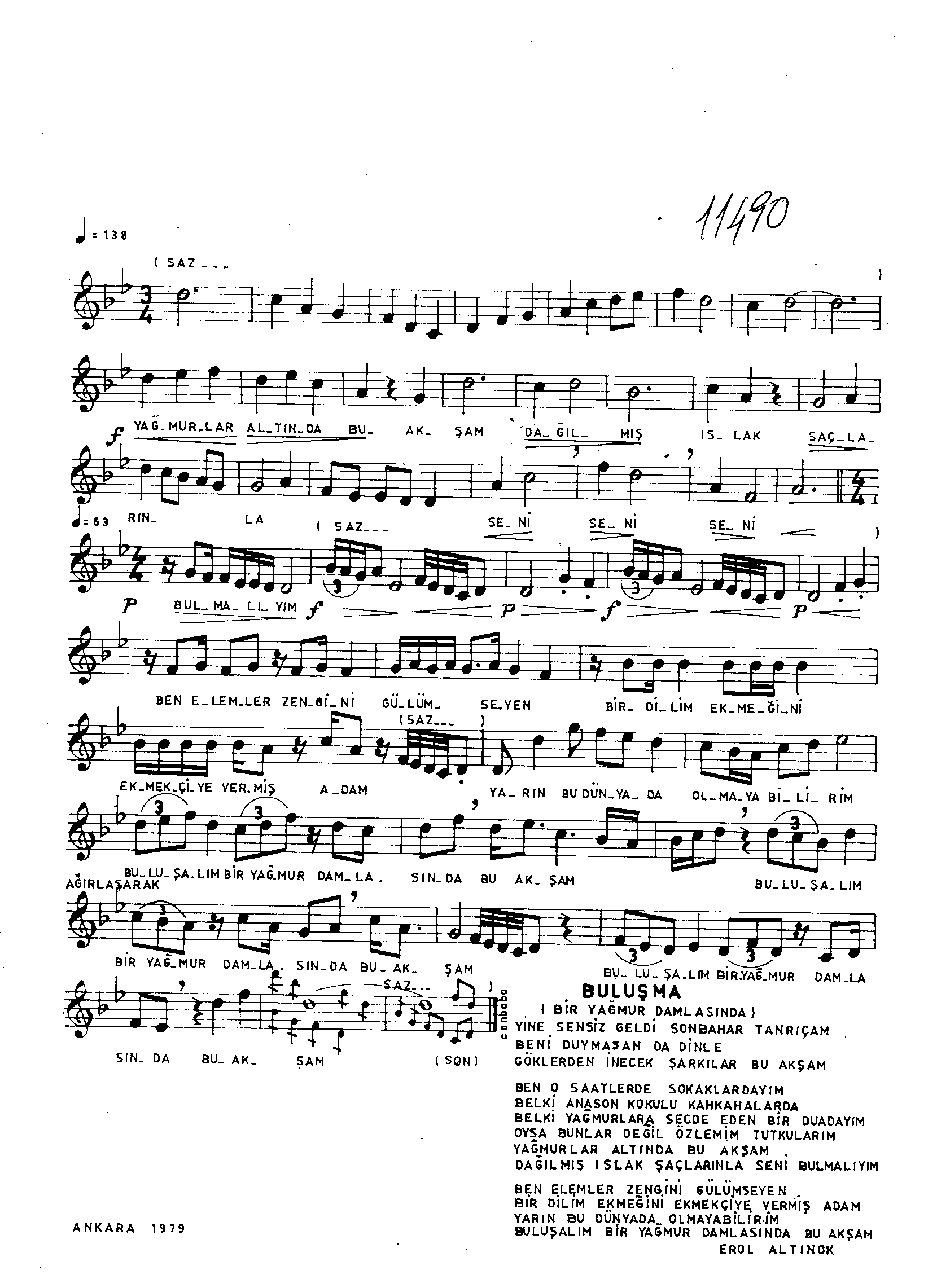 Ferahnüma - Şarkı - Erol Sayan - Sayfa 2