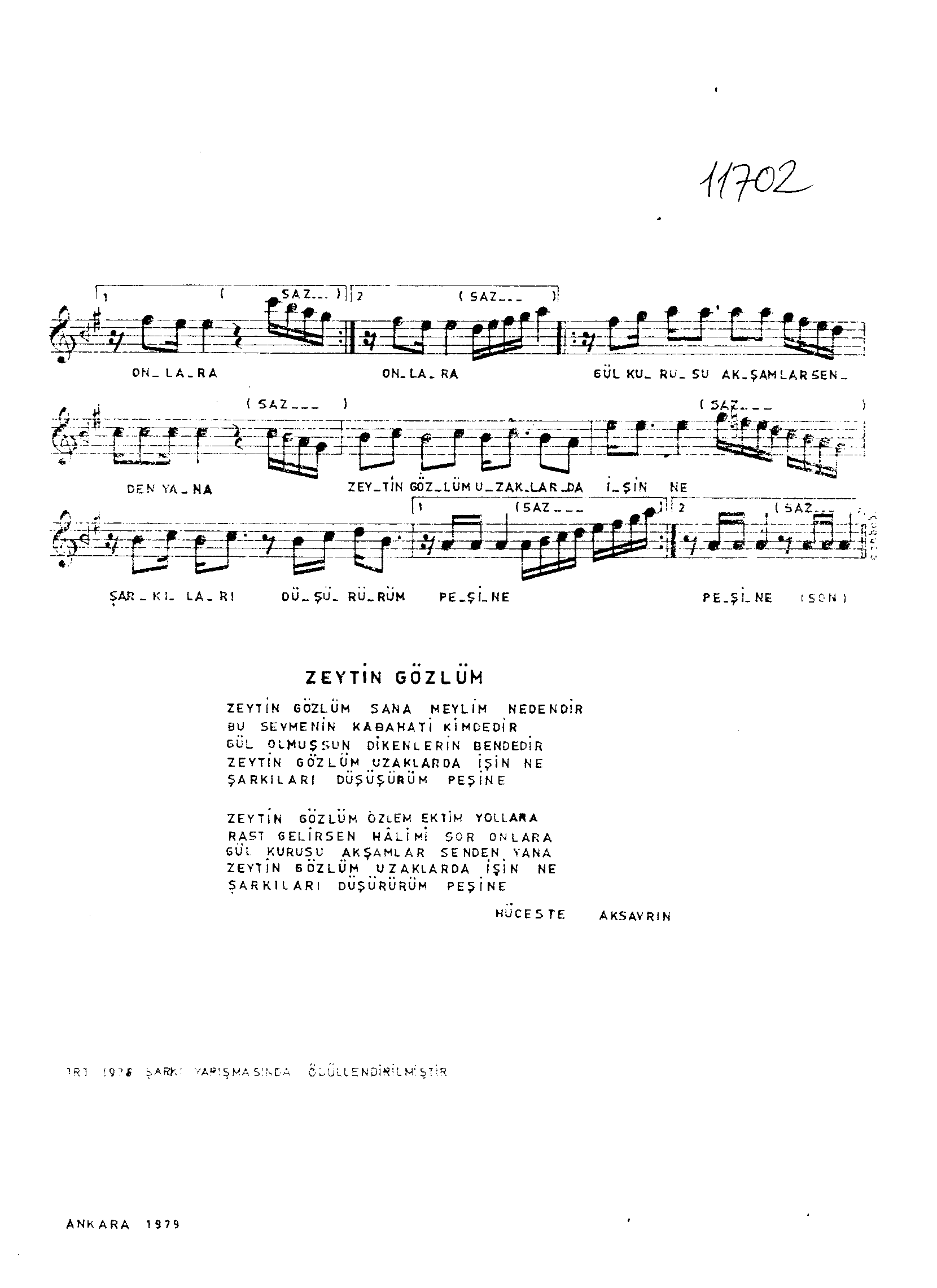 Hüseynî - Şarkı - Selâhattin İçli - Sayfa 2