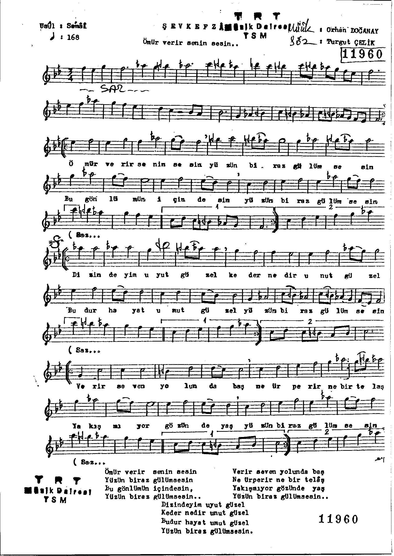 Şevk-Efzâ - Şarkı - Orhan Doğanay - Sayfa 1
