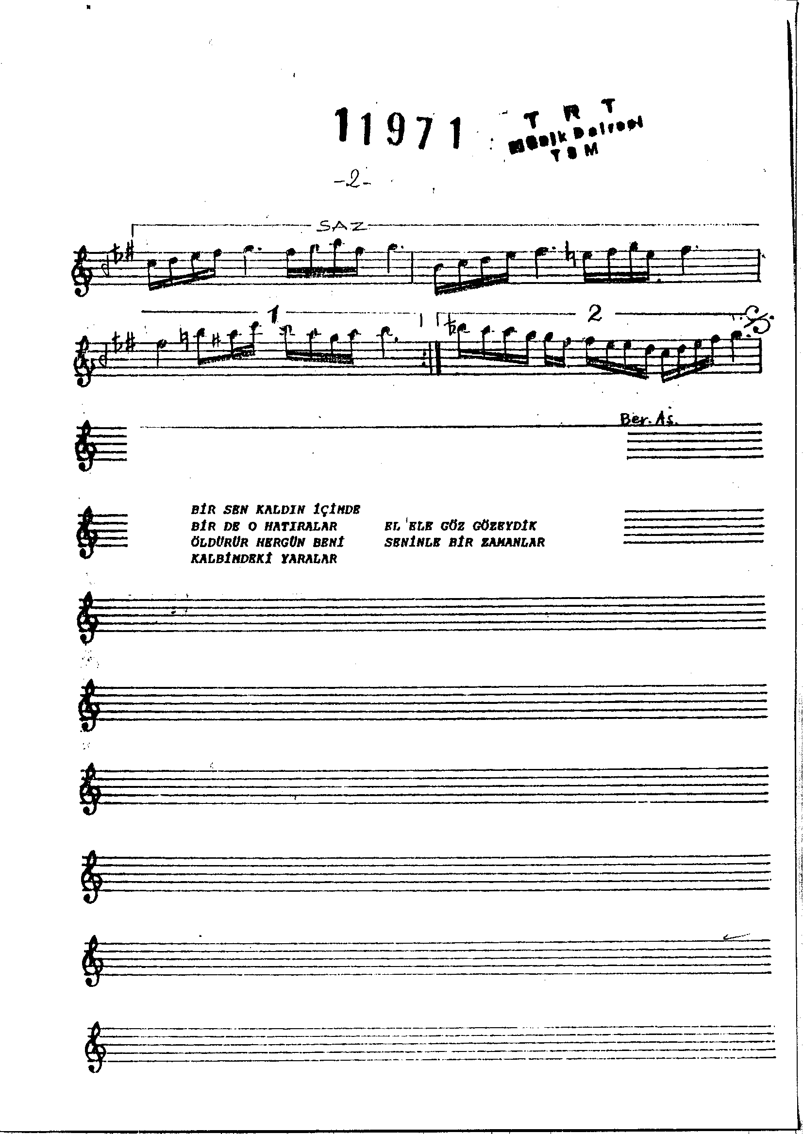 Hüzzâm - Şarkı - İrfan Özbakır - Sayfa 2