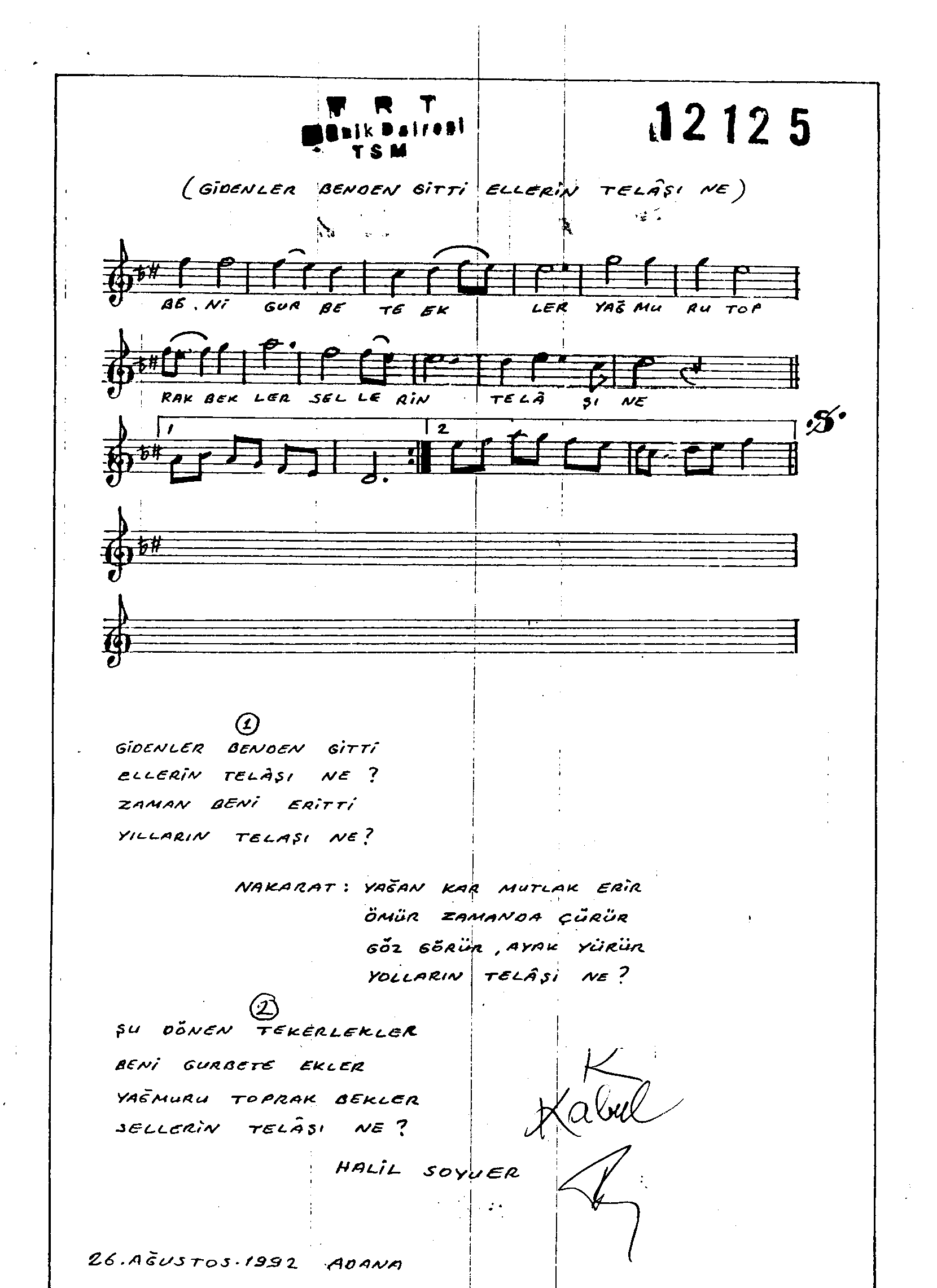Sultânî-Yegâh - Şarkı - İsmail Demirkıran - Sayfa 2