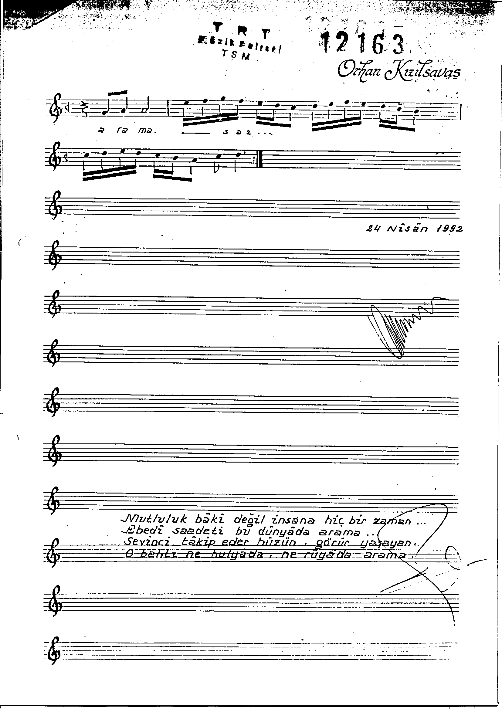 Beyâtî - Şarkı - Orhan Kızılsavaş - Sayfa 2
