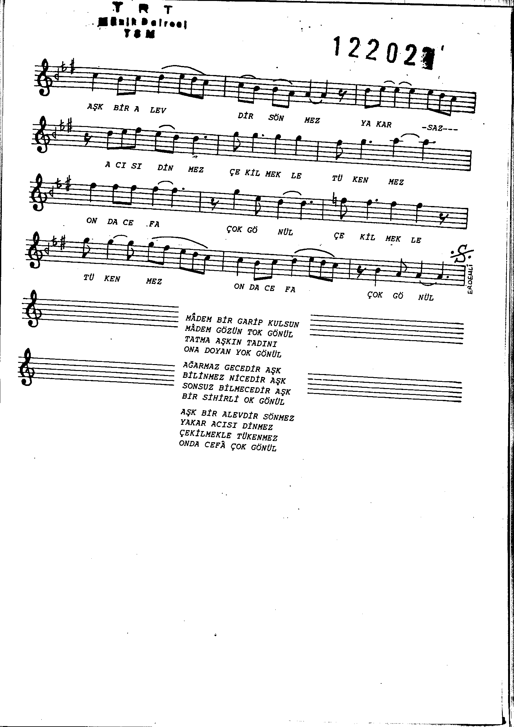 Karcığar - Şarkı - Rüştü Eriç - Sayfa 2