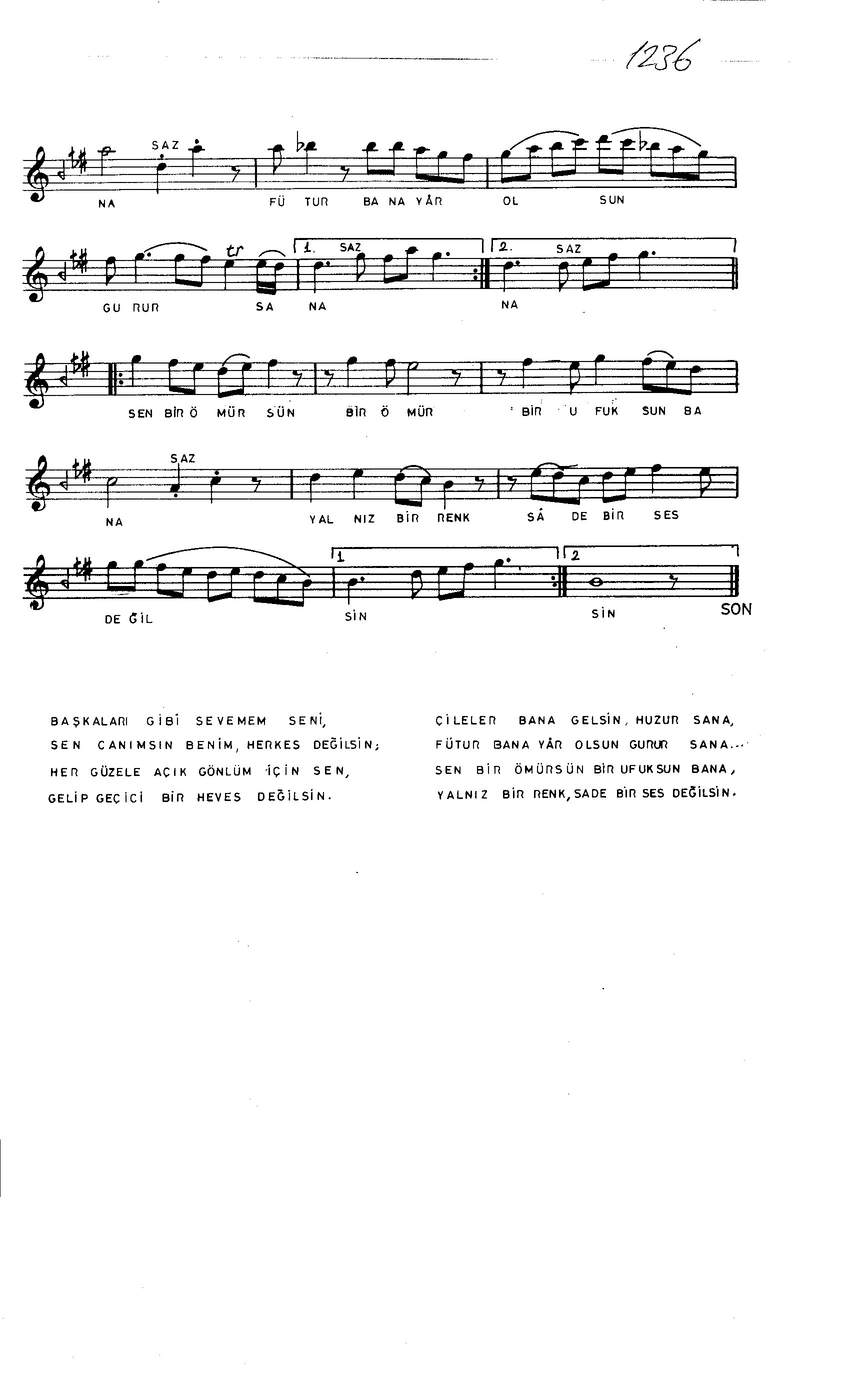 Hüzzâm - Şarkı - Fethi Karamahmudoğlu - Sayfa 2