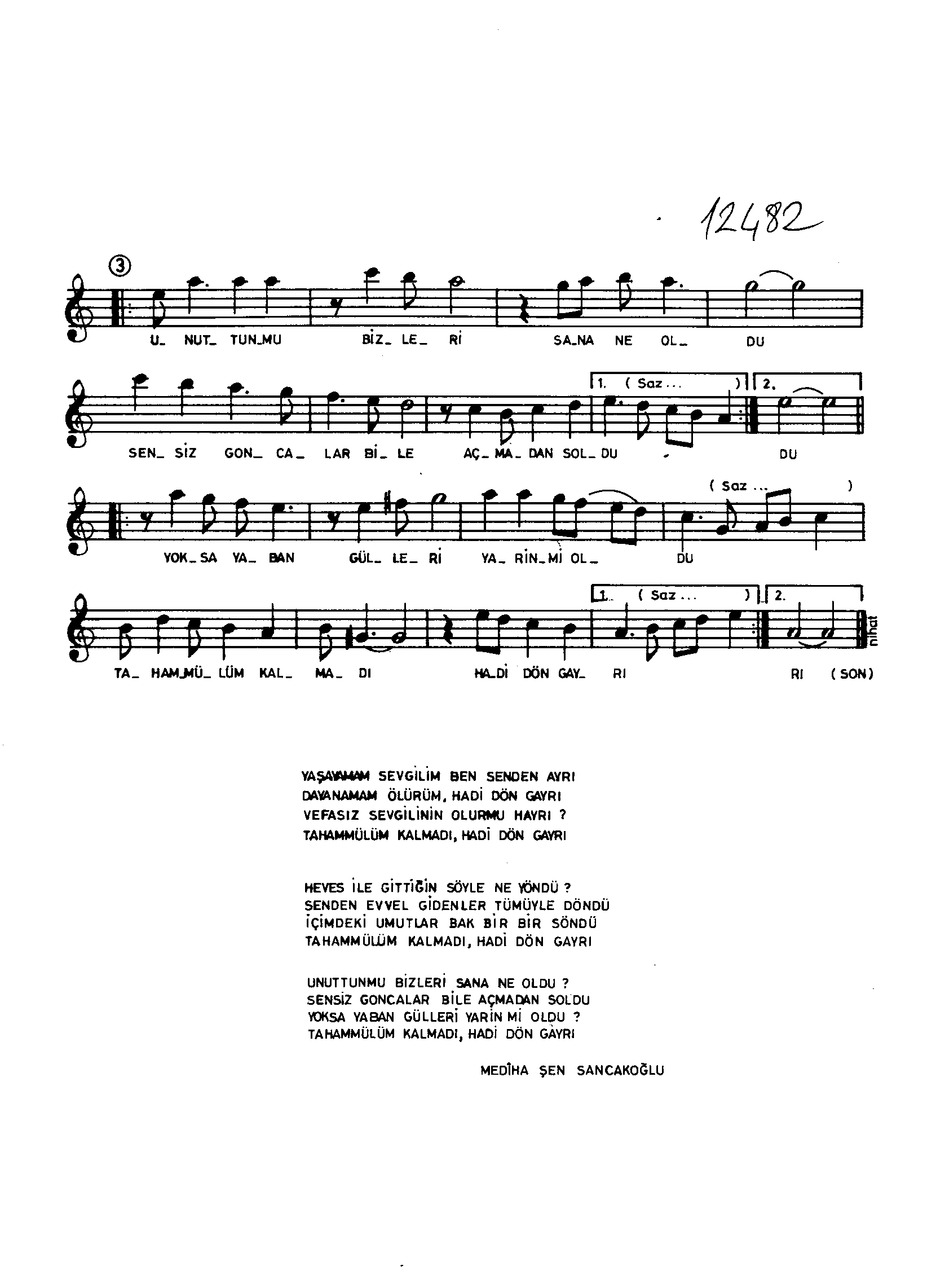 Bûselik - Şarkı - Mediha Şen Sancakoğlu - Sayfa 2