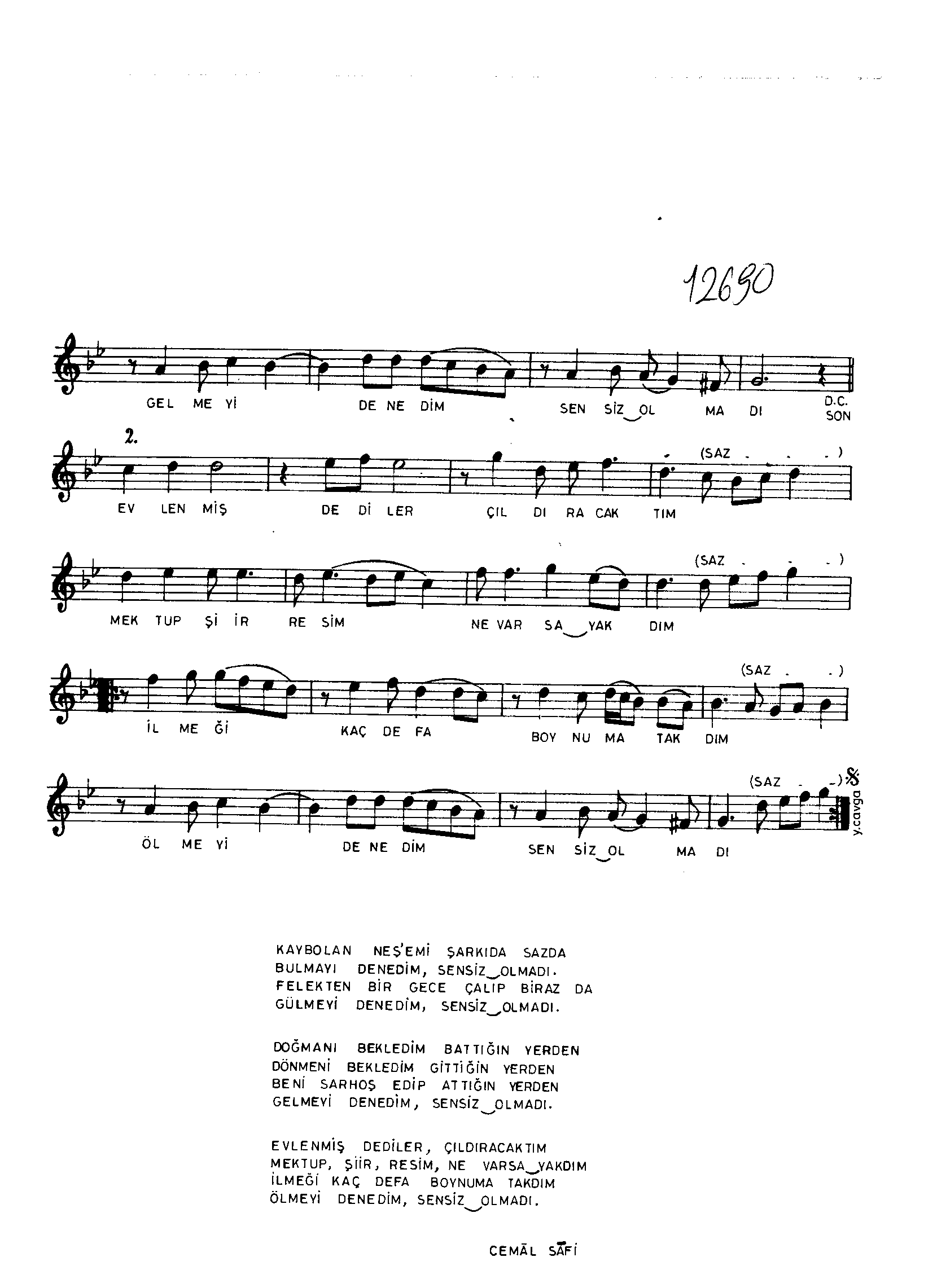 Nihâvend - Şarkı - Aslı Pakalınlar - Sayfa 2