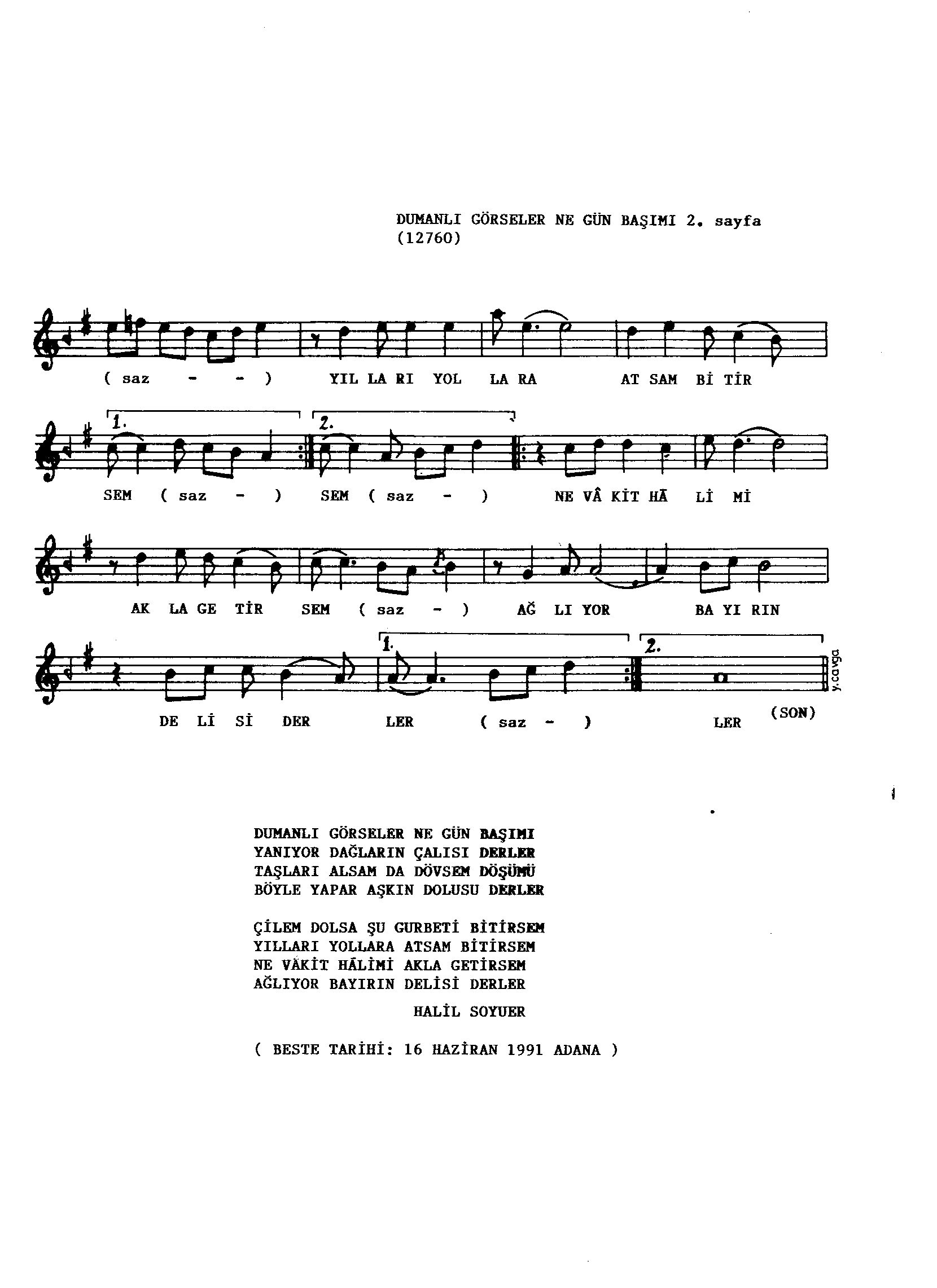 Gerdâniye - Şarkı - İsmail Demirkıran - Sayfa 2