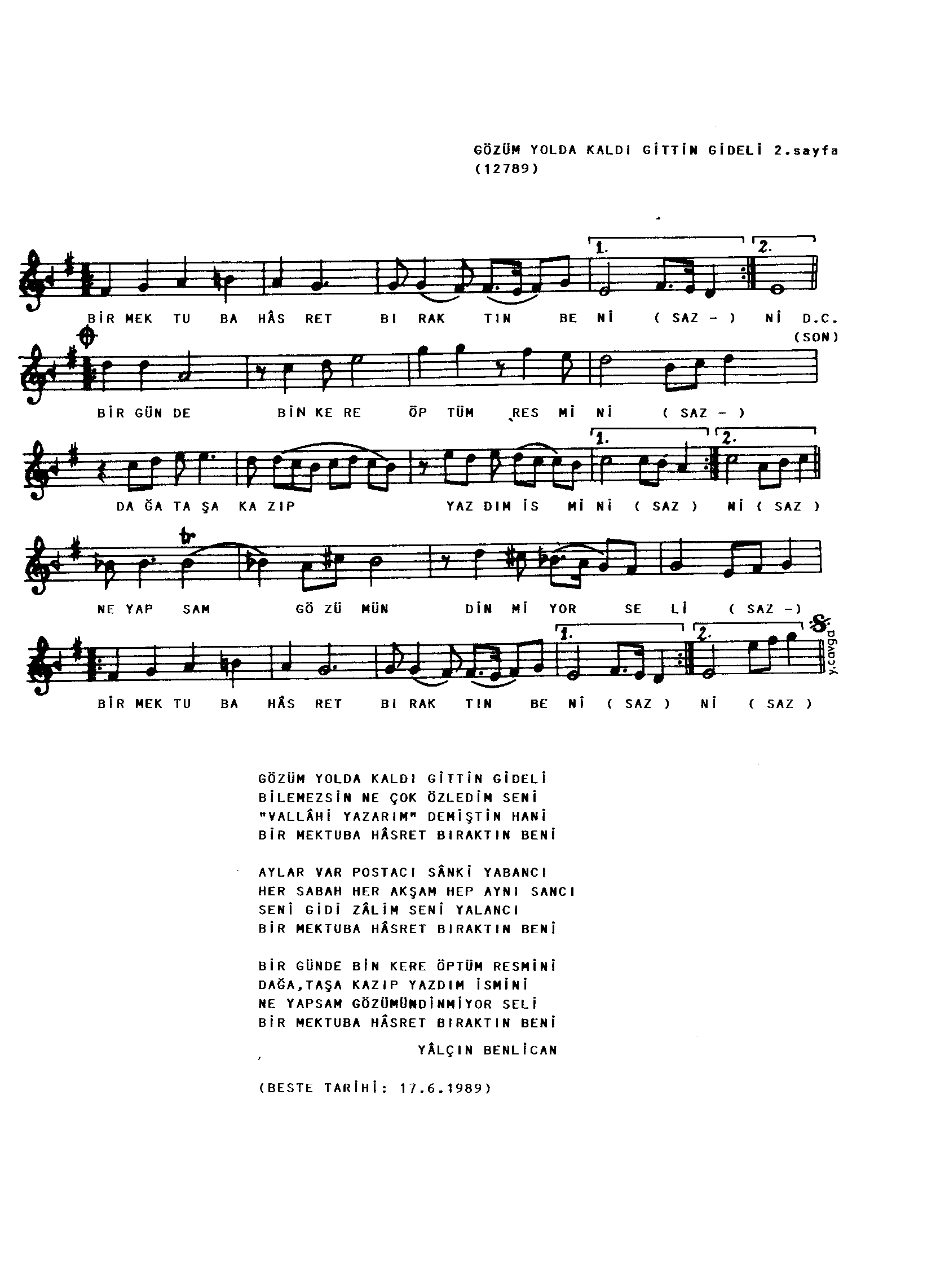 Nühüft - Şarkı - Fethi Karamahmudoğlu - Sayfa 2