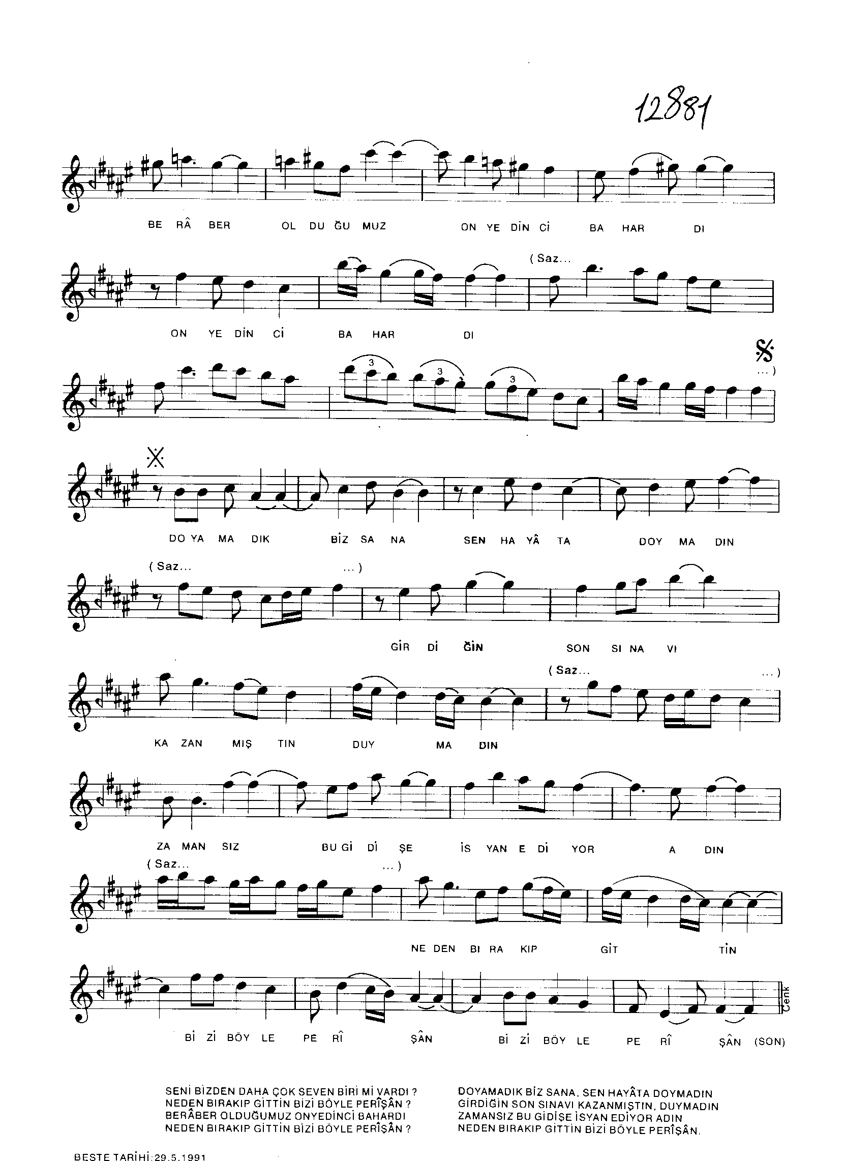 Evc-Ârâ - Şarkı - Orhan Kızılsavaş - Sayfa 2