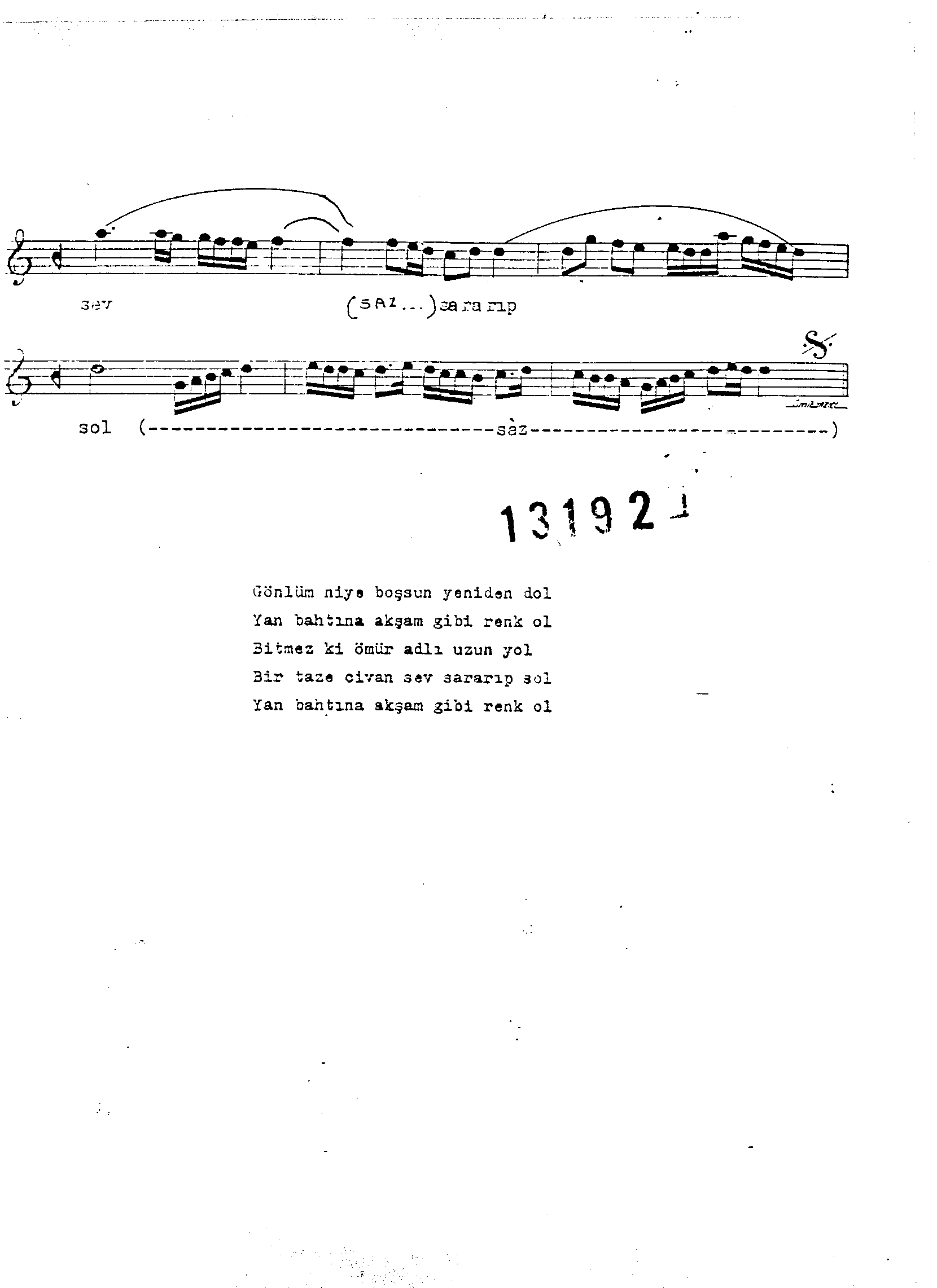 Uşşak - Şarkı - Yılmaz Yüksel - Sayfa 2