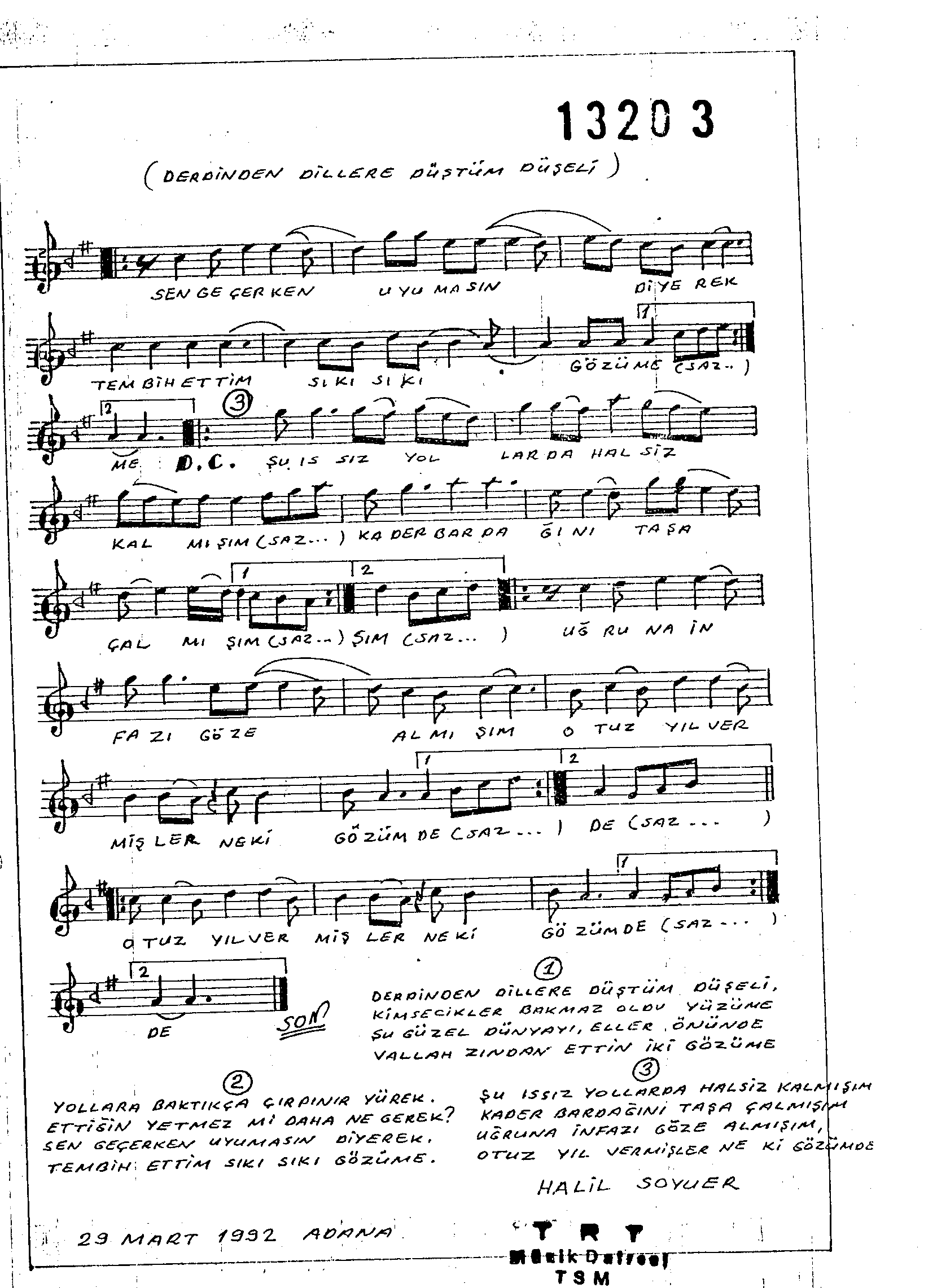 Gerdâniye - Şarkı - İsmail Demirkıran - Sayfa 2