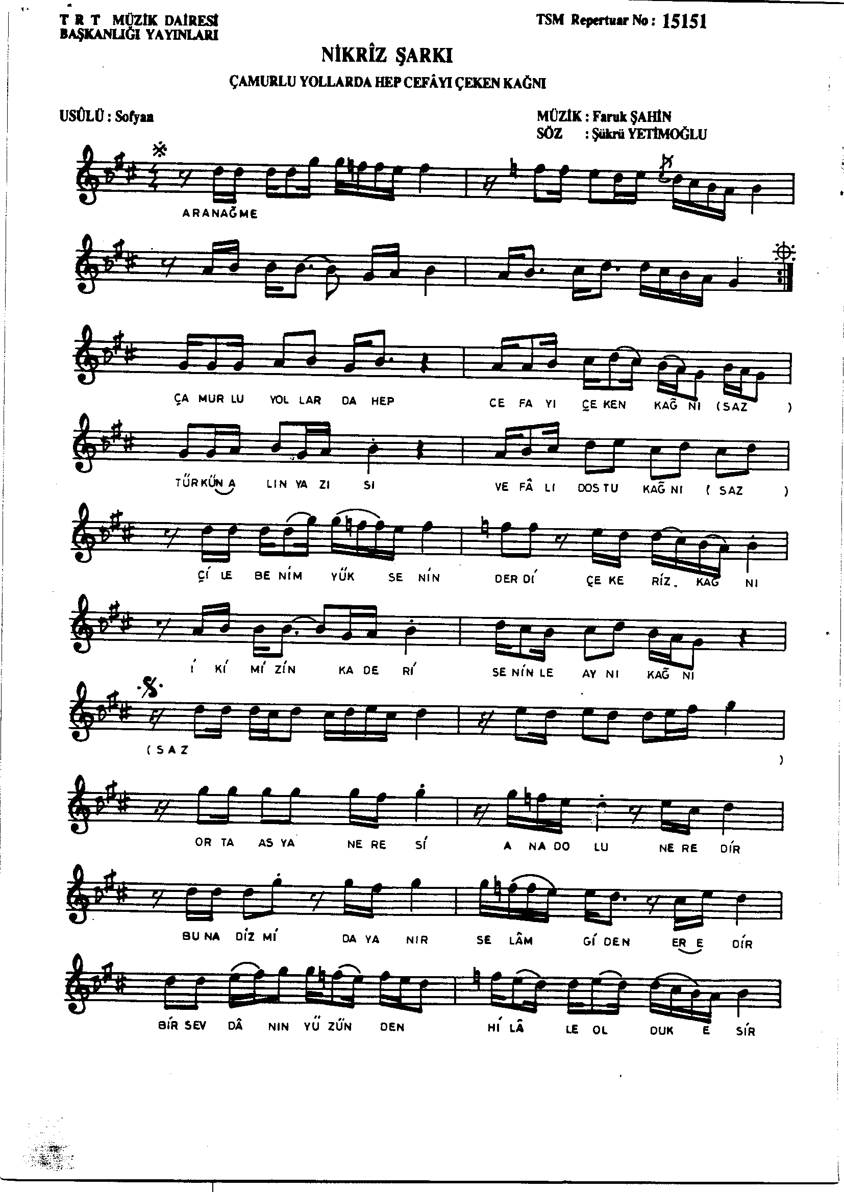 Nikrîz - Şarkı - Faruk Şahin - Sayfa 1