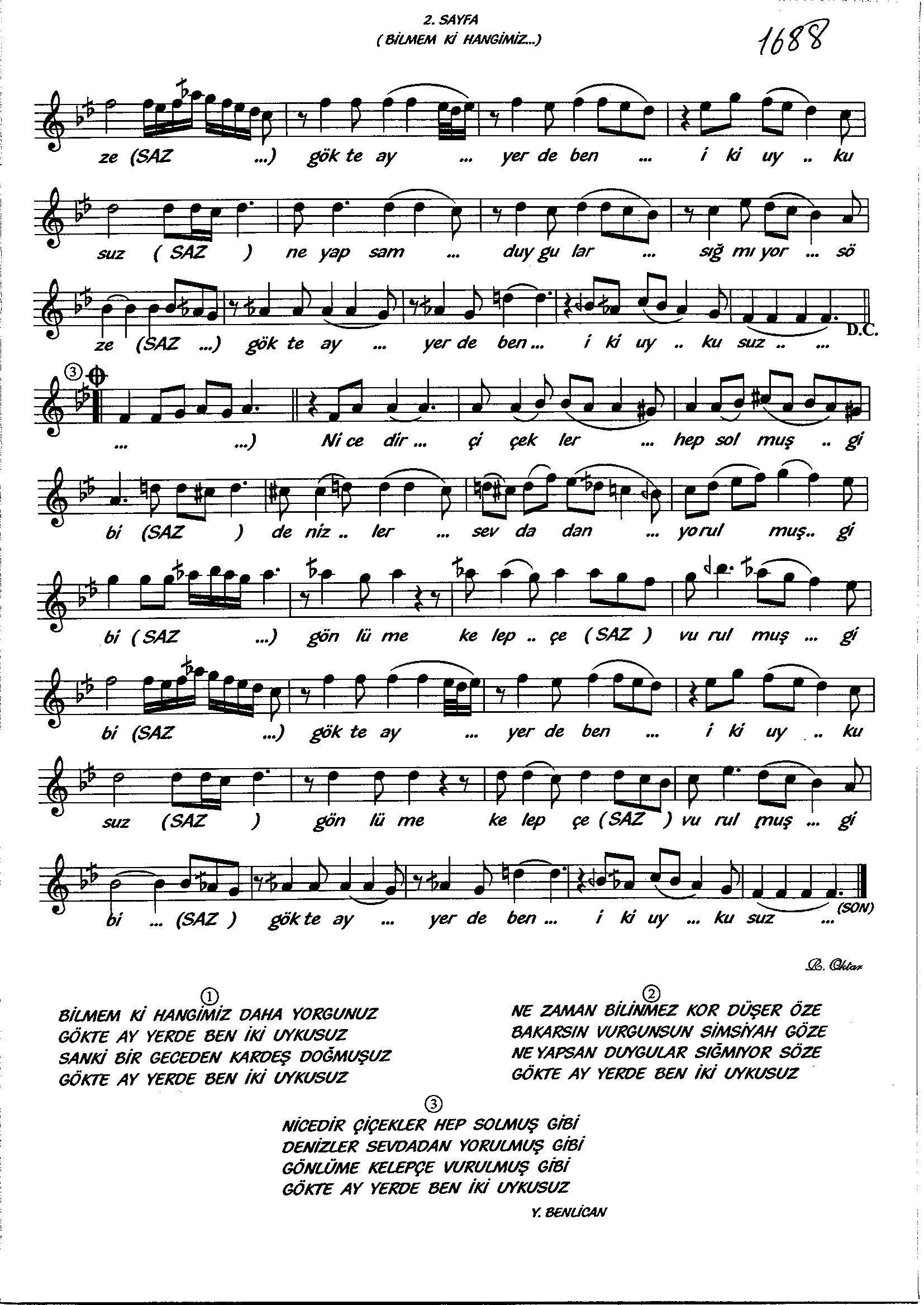 Şevk-Efzâ - Şarkı - Zekâi Tunca - Sayfa 2