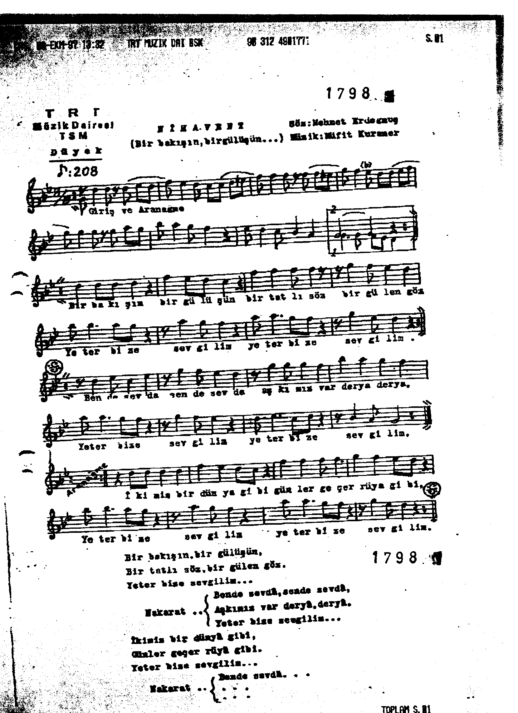 Nihâvend - Şarkı - Müfit Kuraner - Sayfa 1