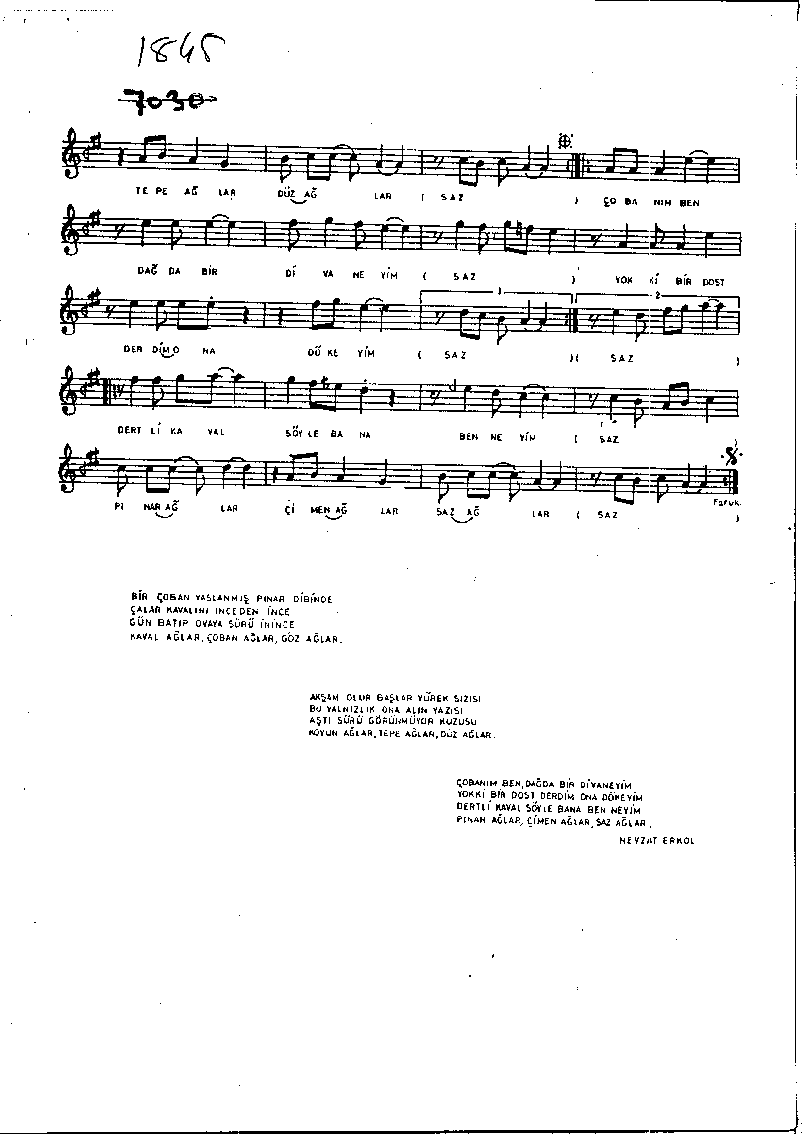 Hüseynî - Şarkı - Faruk Şahin - Sayfa 2