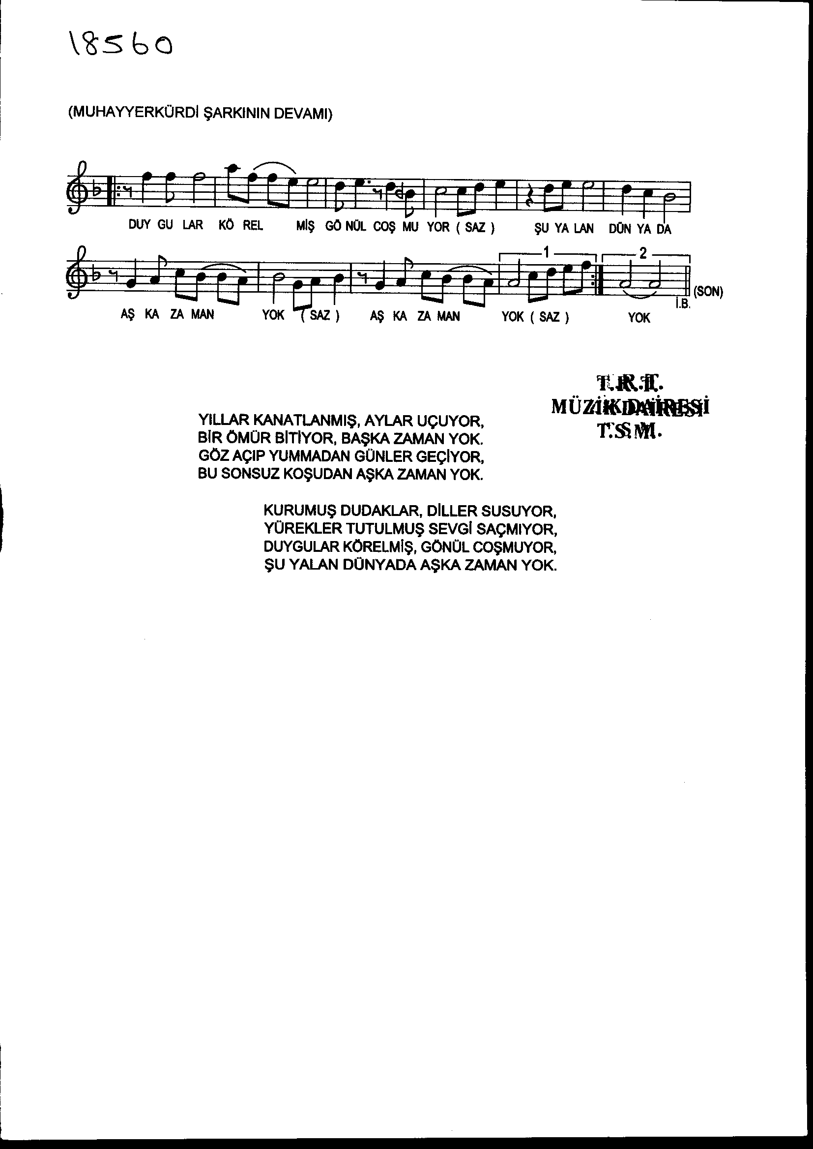 Muhayyer Kürdî - Şarkı - İsmail Birateş - Sayfa 2