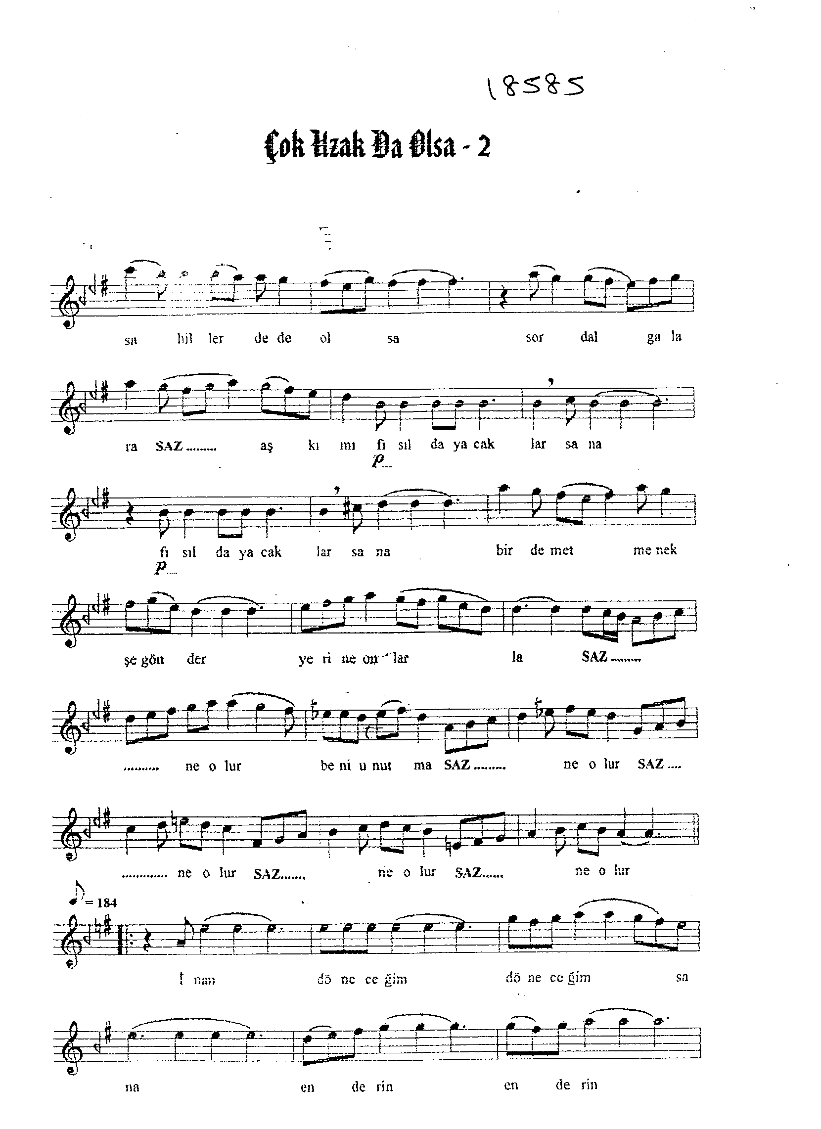 Segâh - Şarkı - Teoman Önaldı - Sayfa 2