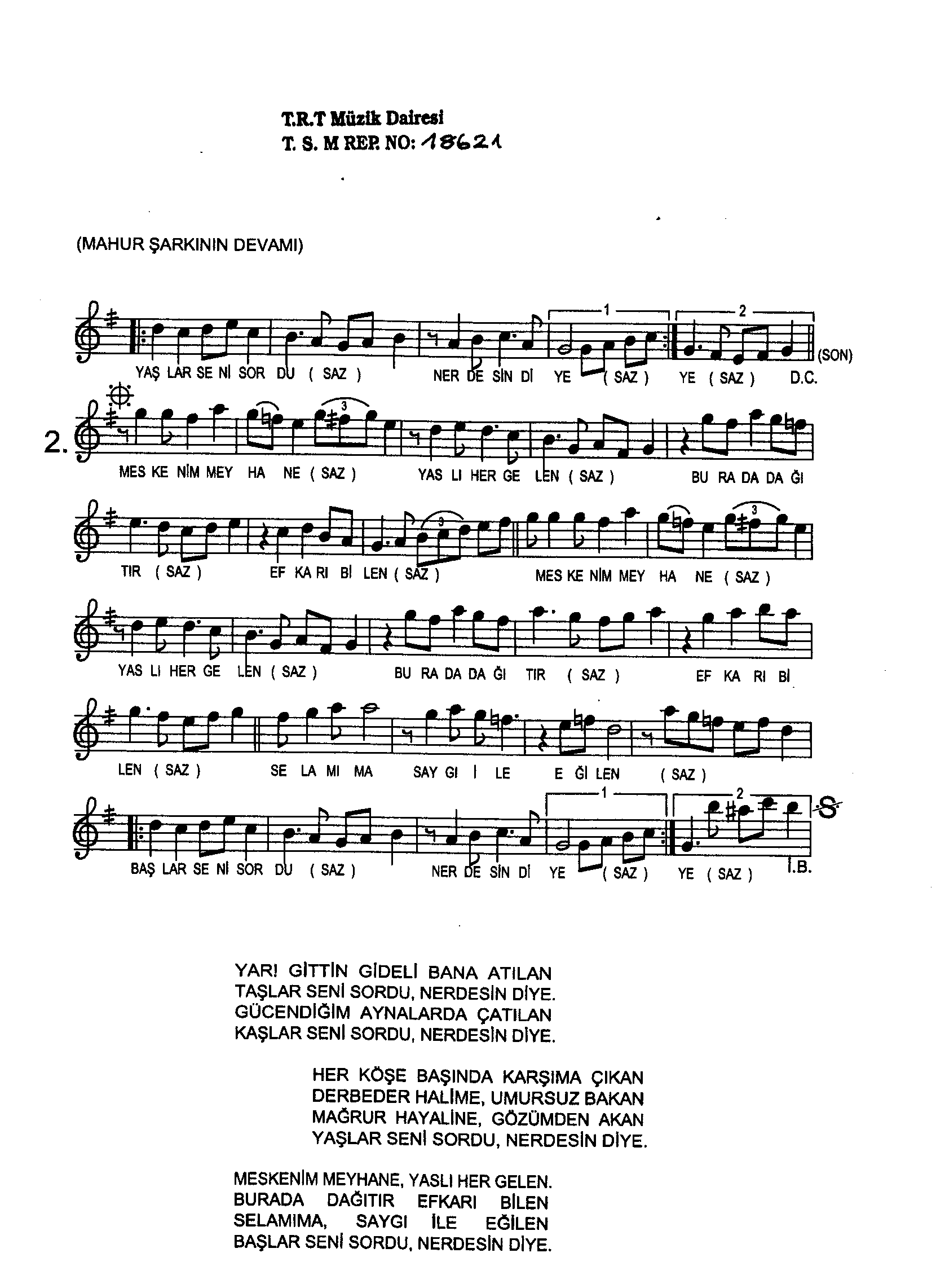 Mâhûr - Şarkı - İsmail Birateş - Sayfa 2