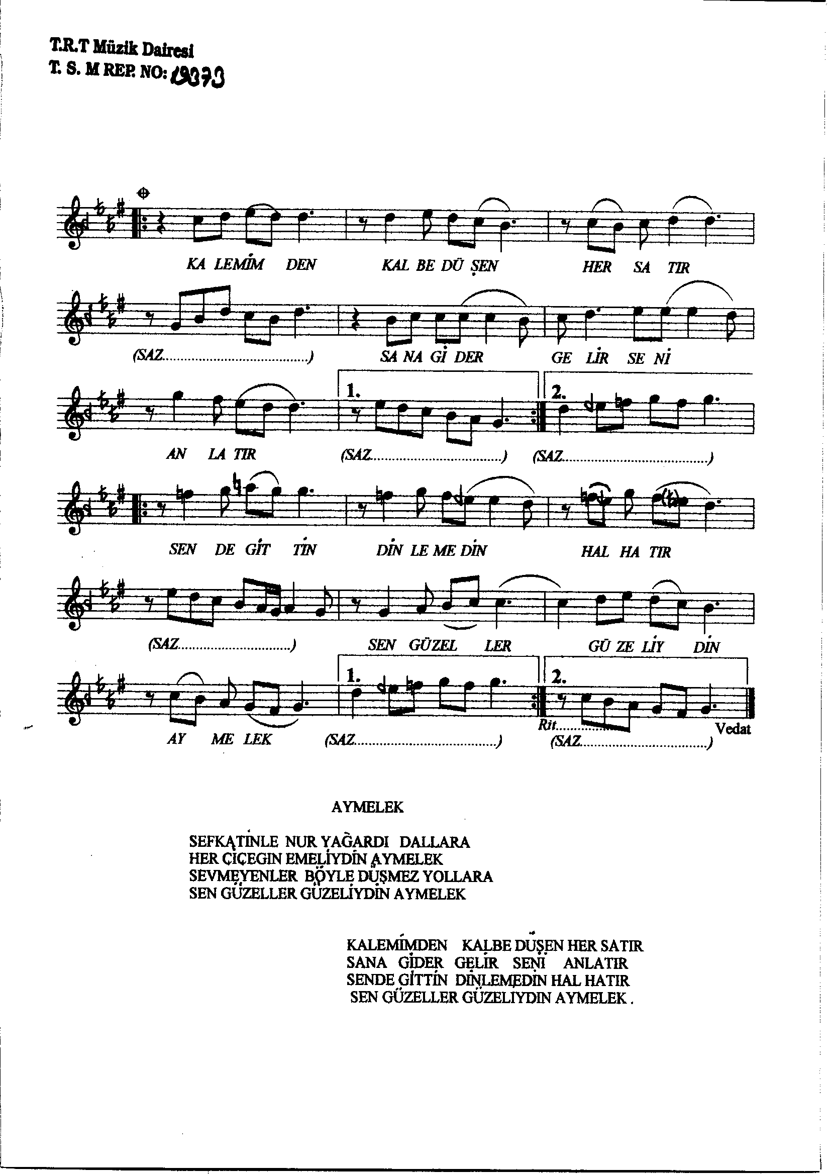 Sûz-Nâk - Şarkı - A.Atilla Sütşurup - Sayfa 2