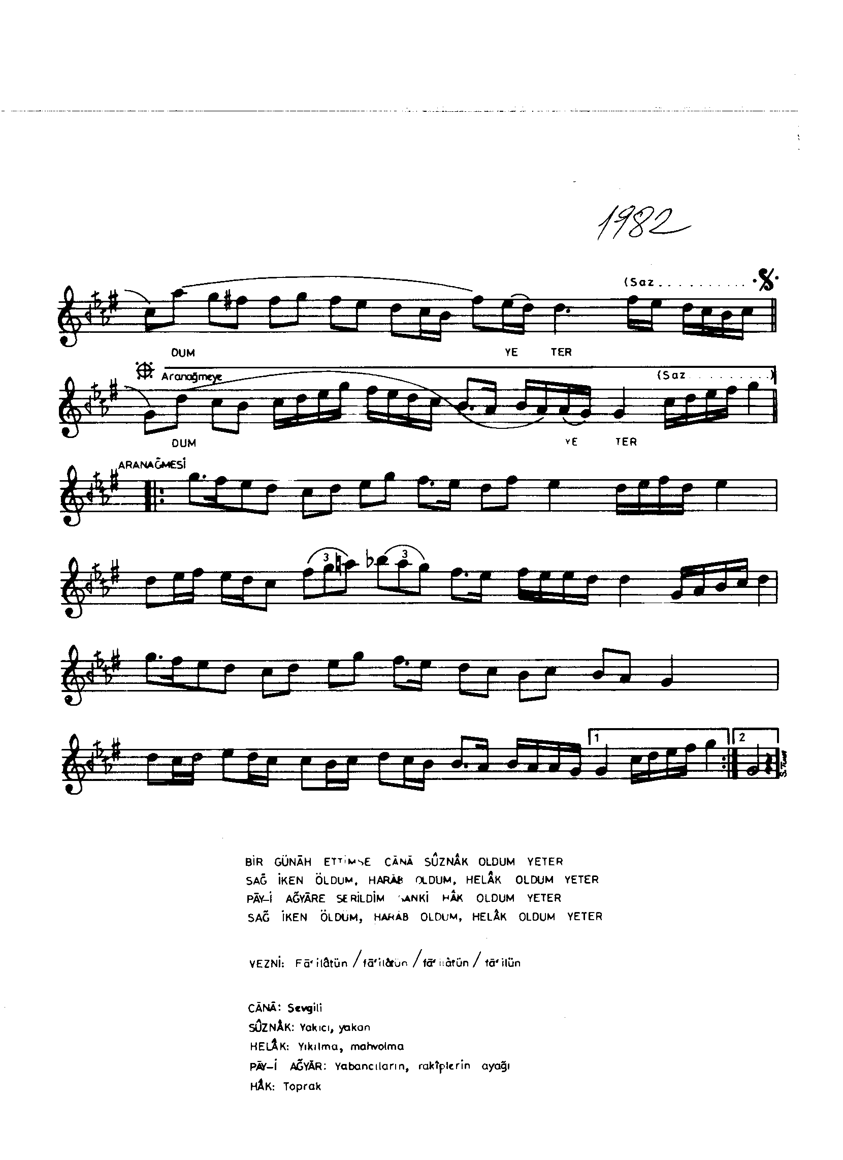 Sabâ - Şarkı - Kemânî Serkis Efendi - Sayfa 2
