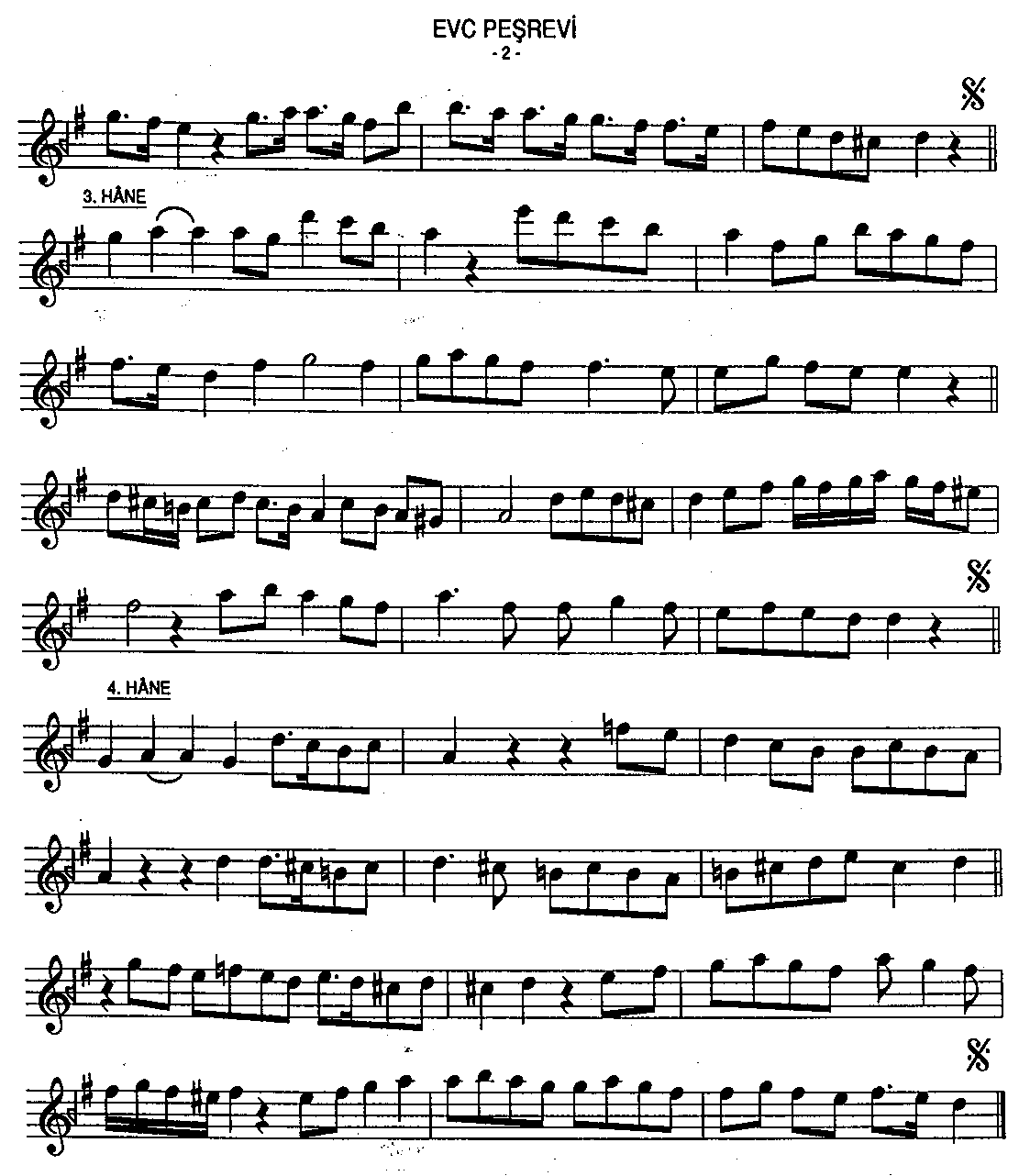 Evc - Peşrev - Küçük Osman Bey - Sayfa 2