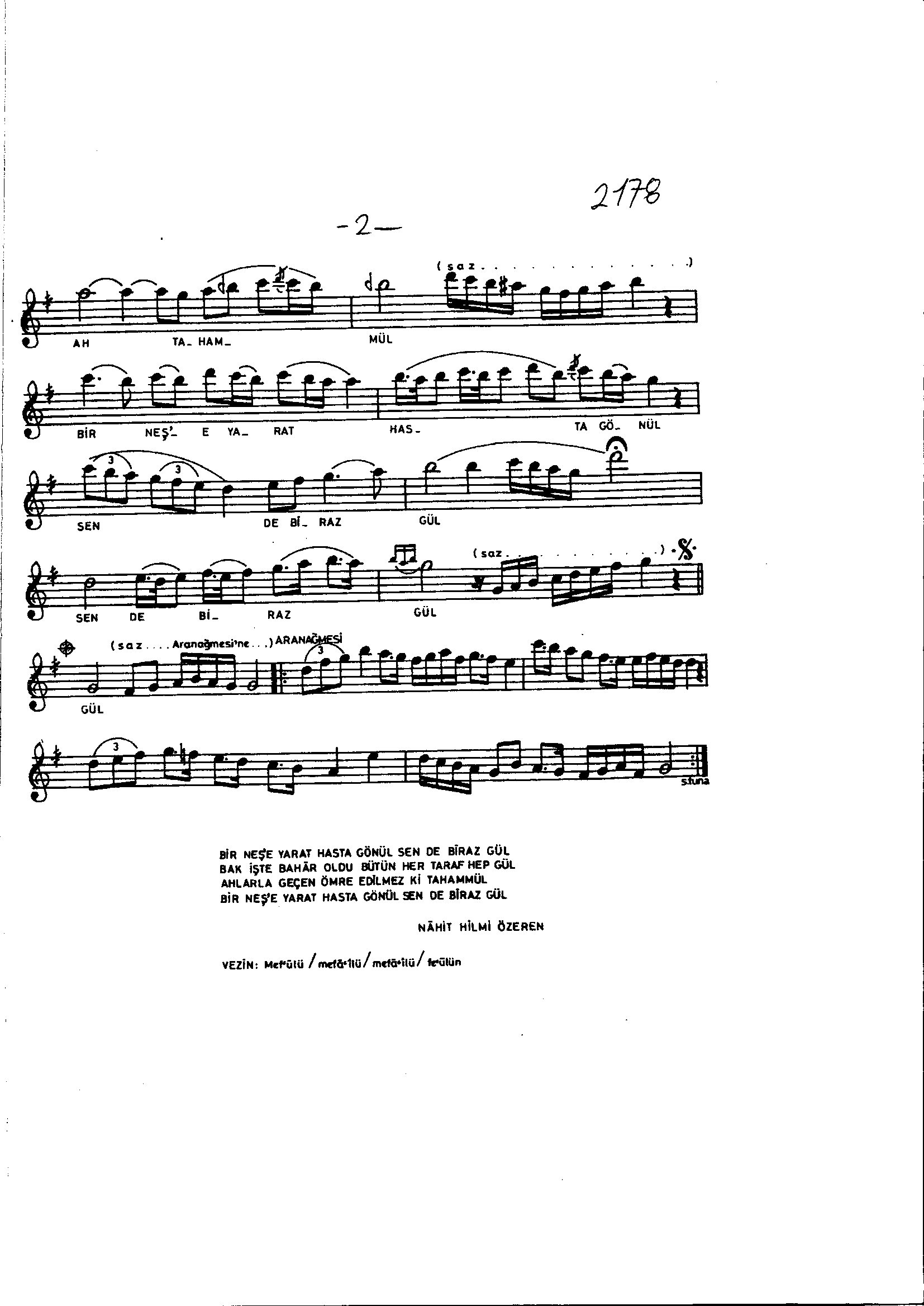 Mâhûr - Şarkı - Refik Fersan - Sayfa 2