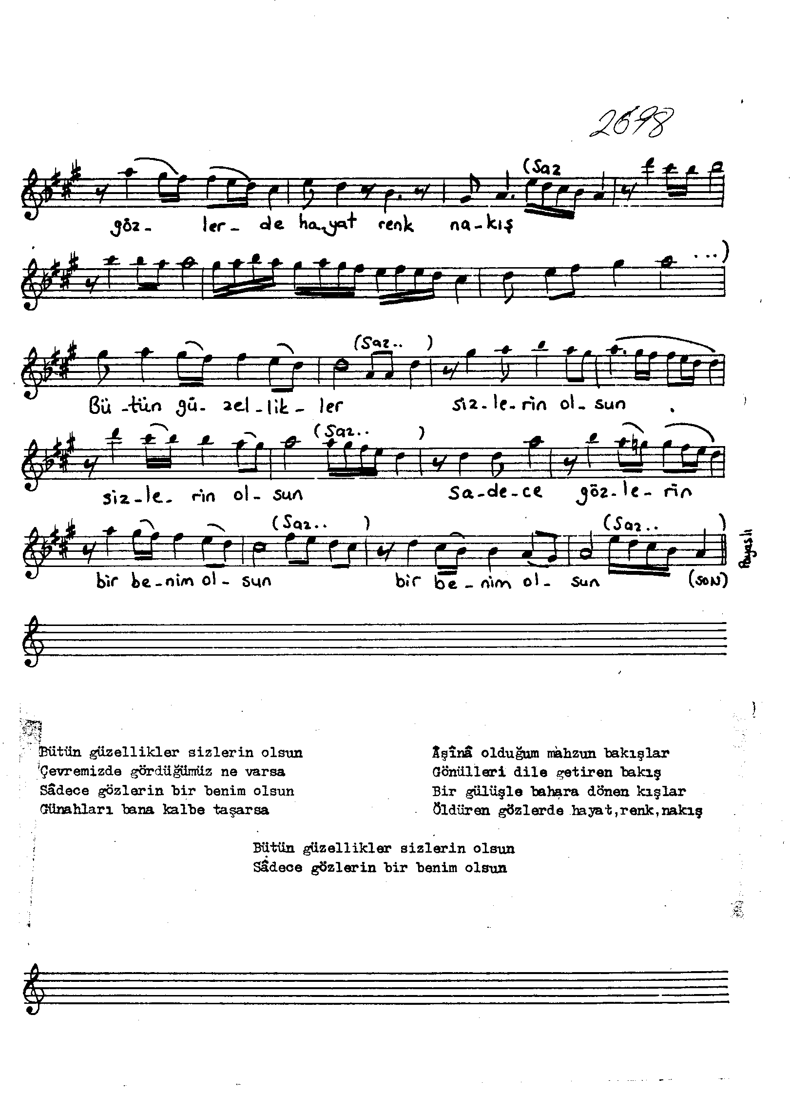 Şehnâz - Şarkı - Orhan Kızılsavaş - Sayfa 2