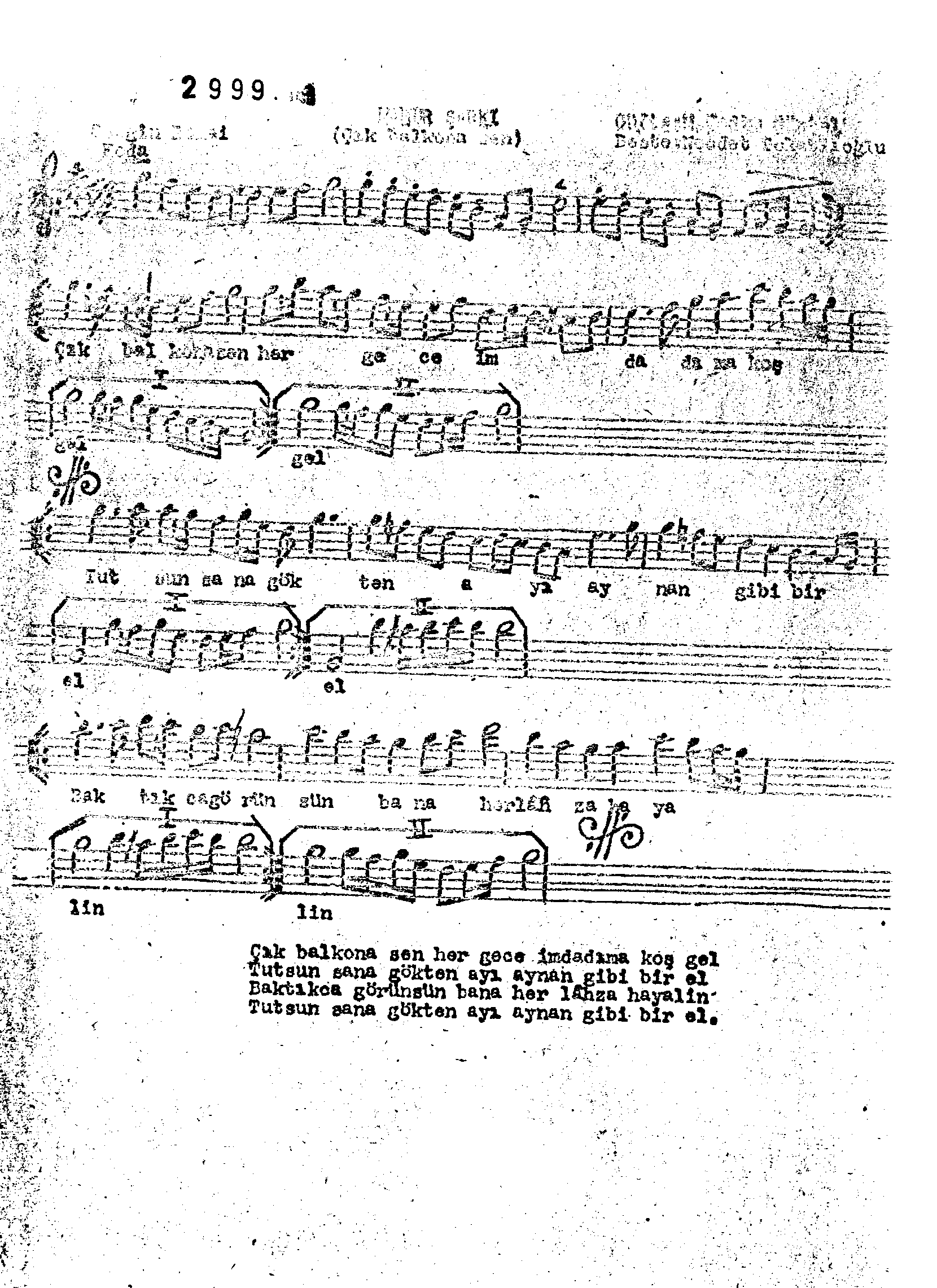 Mâhûr - Şarkı - Necdet Tokatlıoğlu - Sayfa 1