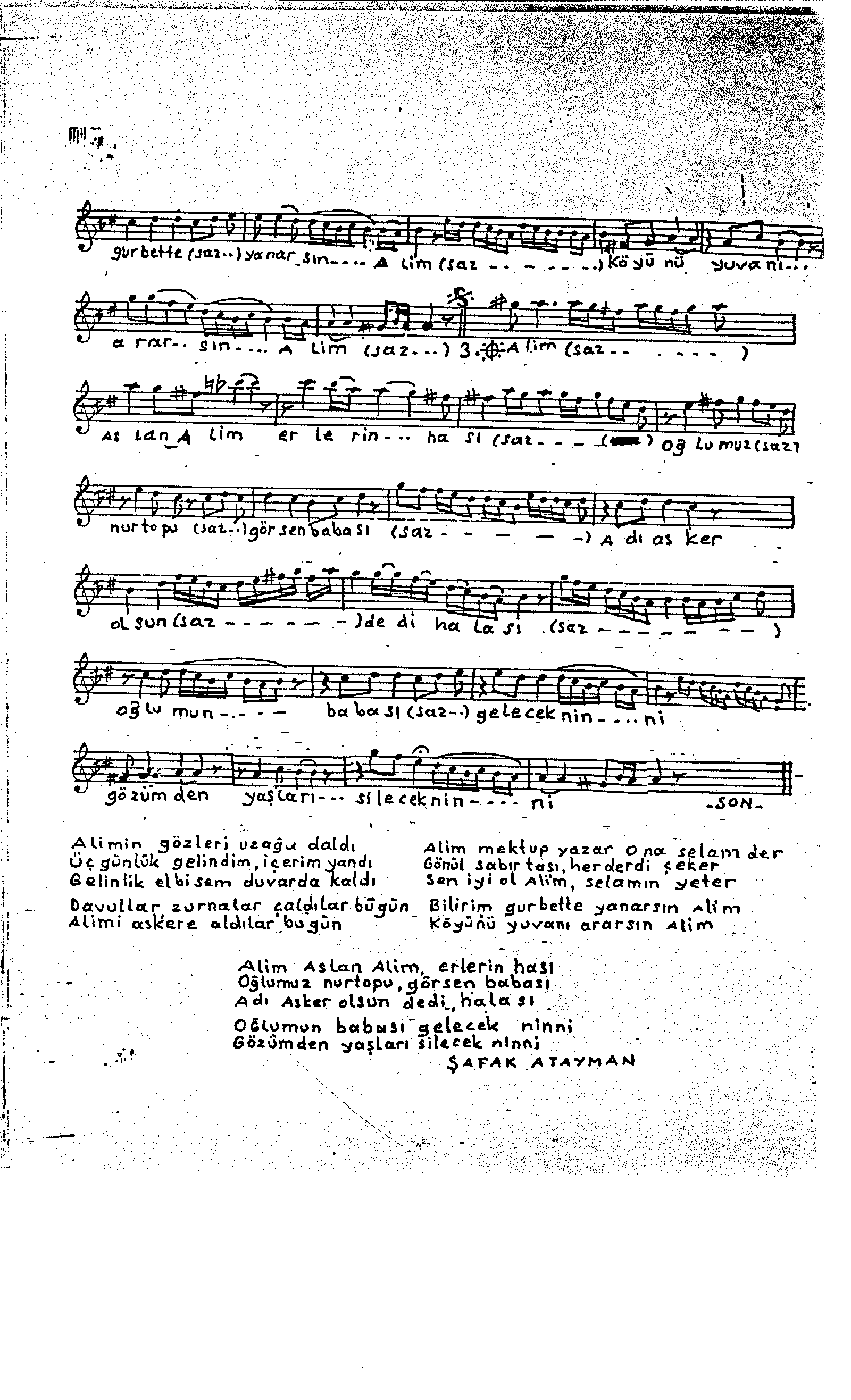 Hicâz - Şarkı - Bilge Özgen - Sayfa 2
