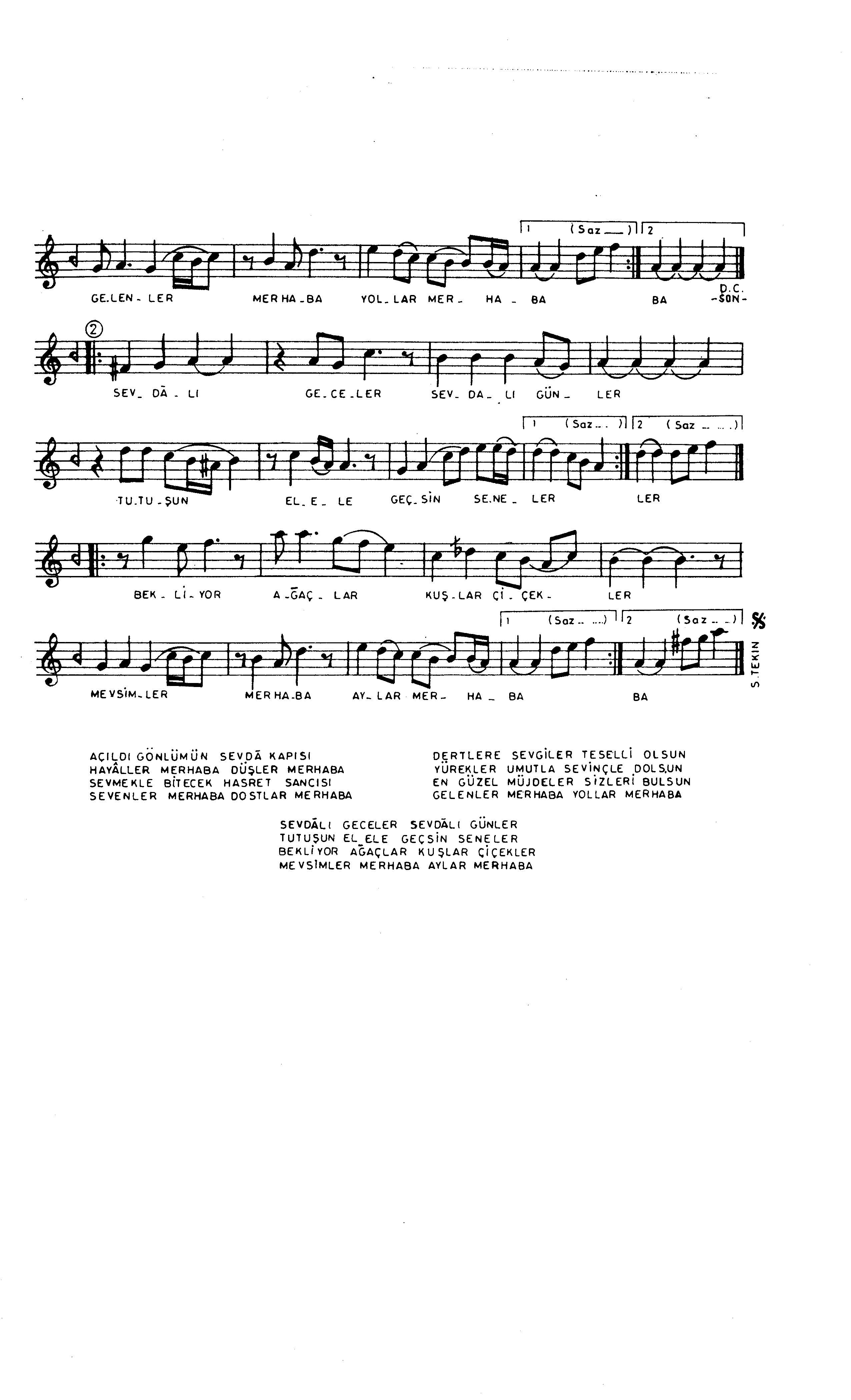 Uşşak - Şarkı - Burhan Durucu - Sayfa 2