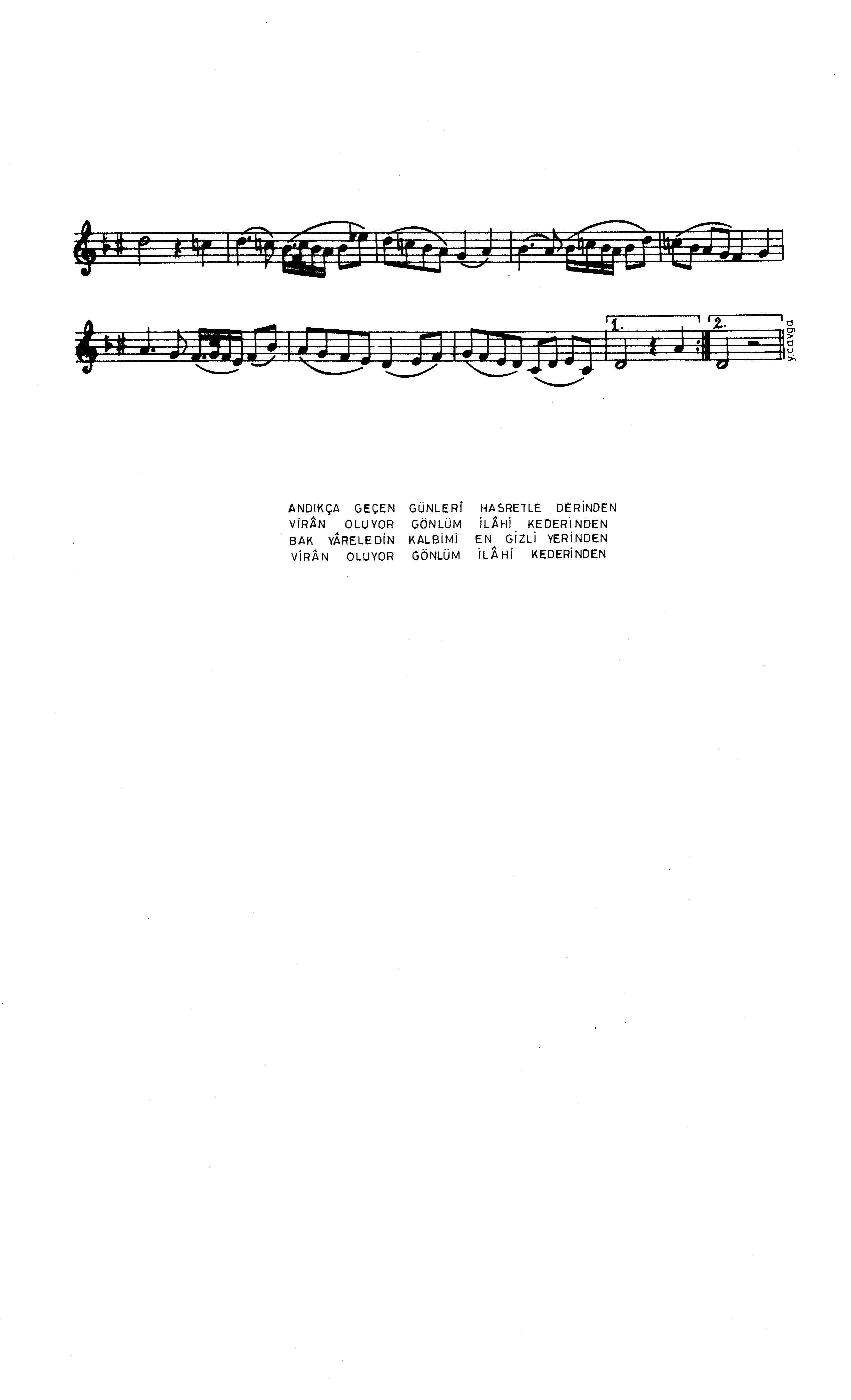 Sultânî-Yegâh - Şarkı - Lem'î Atlı - Sayfa 2