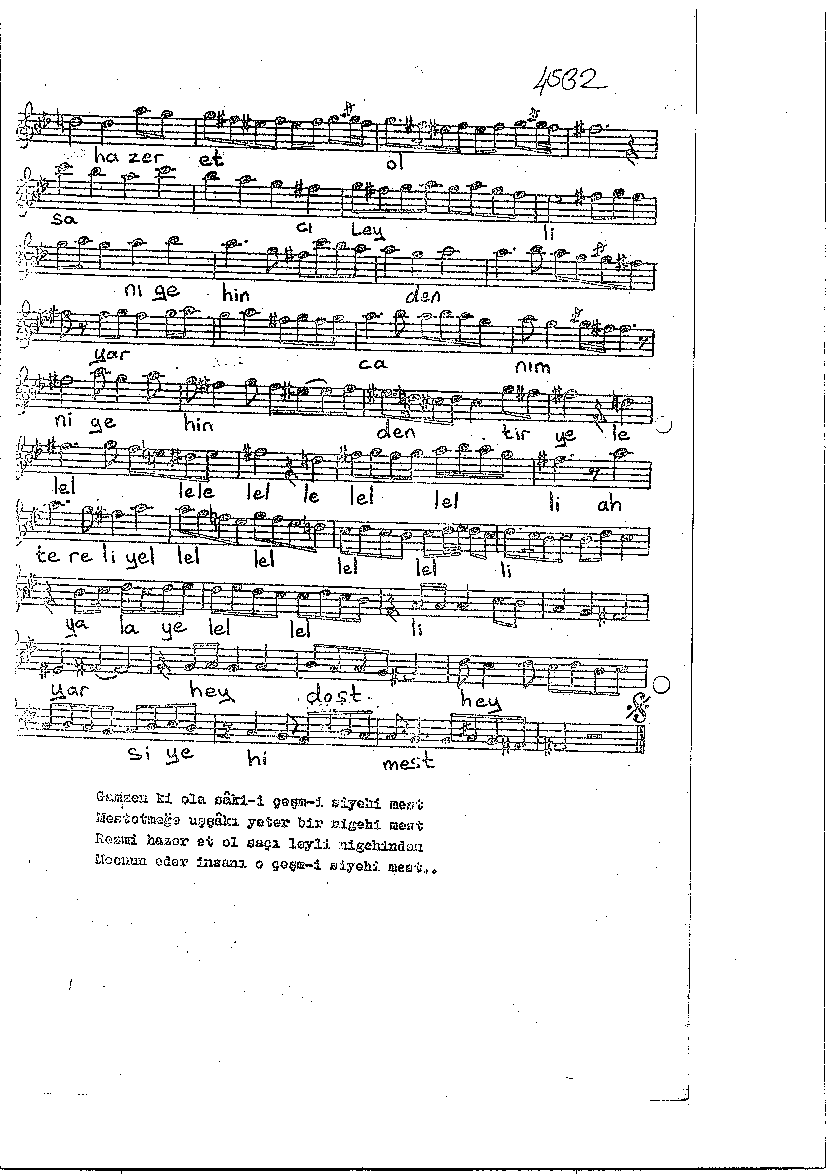Bestenigâr - Beste - Itrî(Buhûrizâde Mustafa Efendi) - Sayfa 2