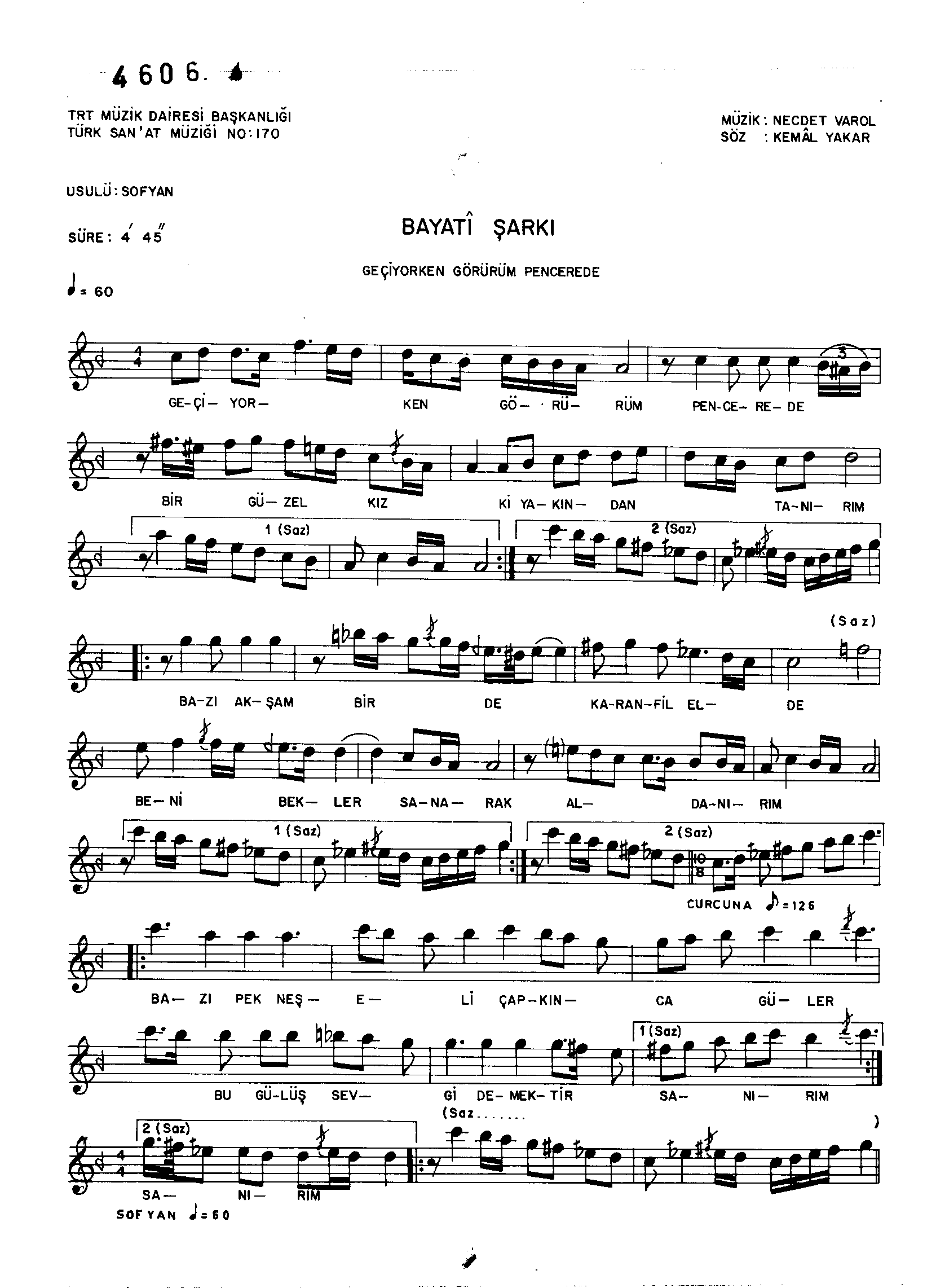 Beyâtî - Şarkı - Necdet Varol - Sayfa 1