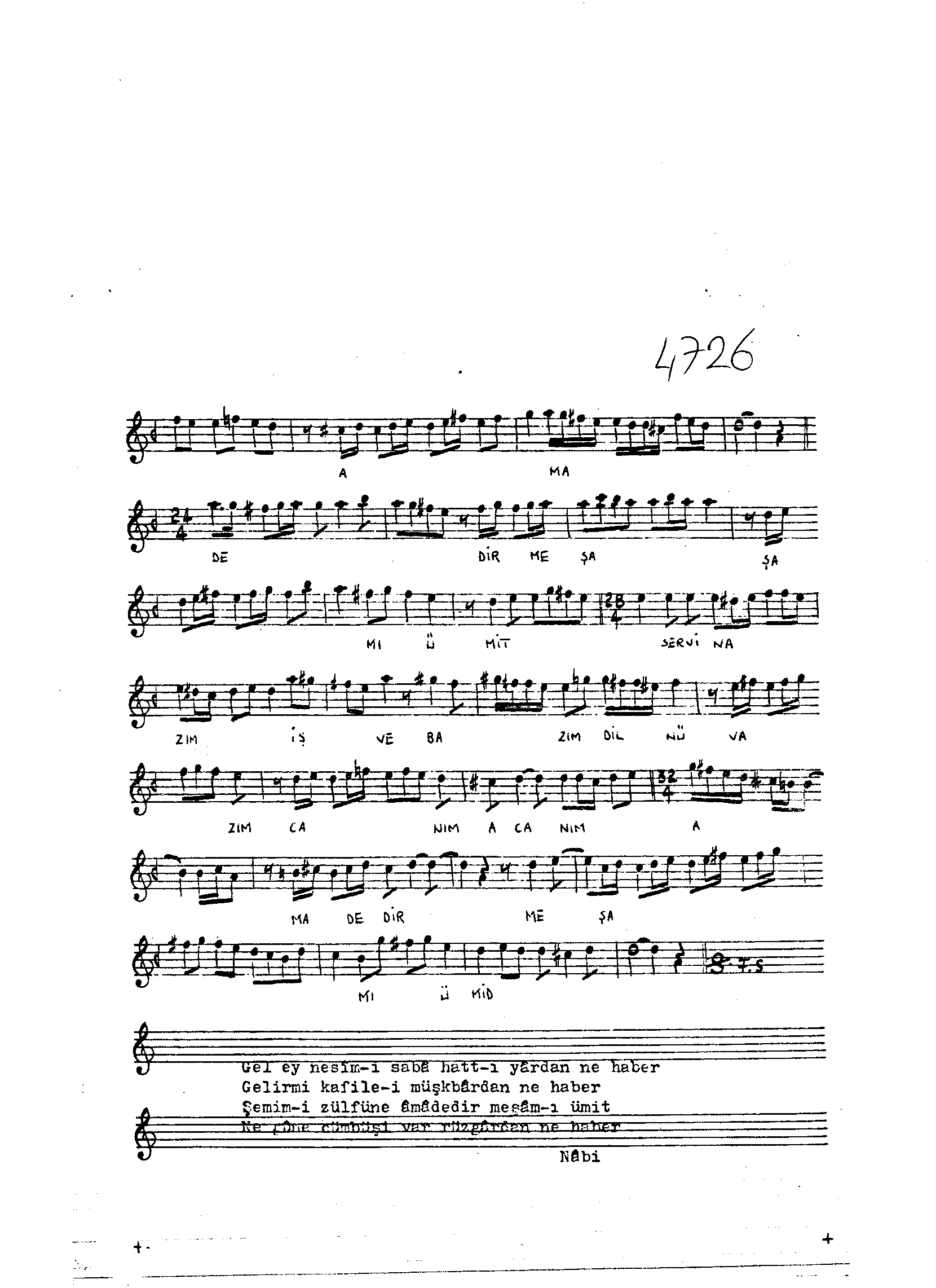Isfahân - Beste - Itrî(Buhûrizâde Mustafa Efendi) - Sayfa 2