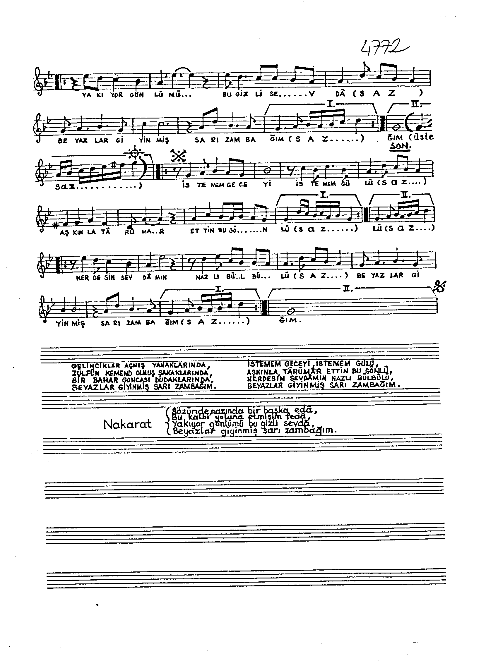 Nihâvend - Şarkı - Selâmi Sel - Sayfa 2