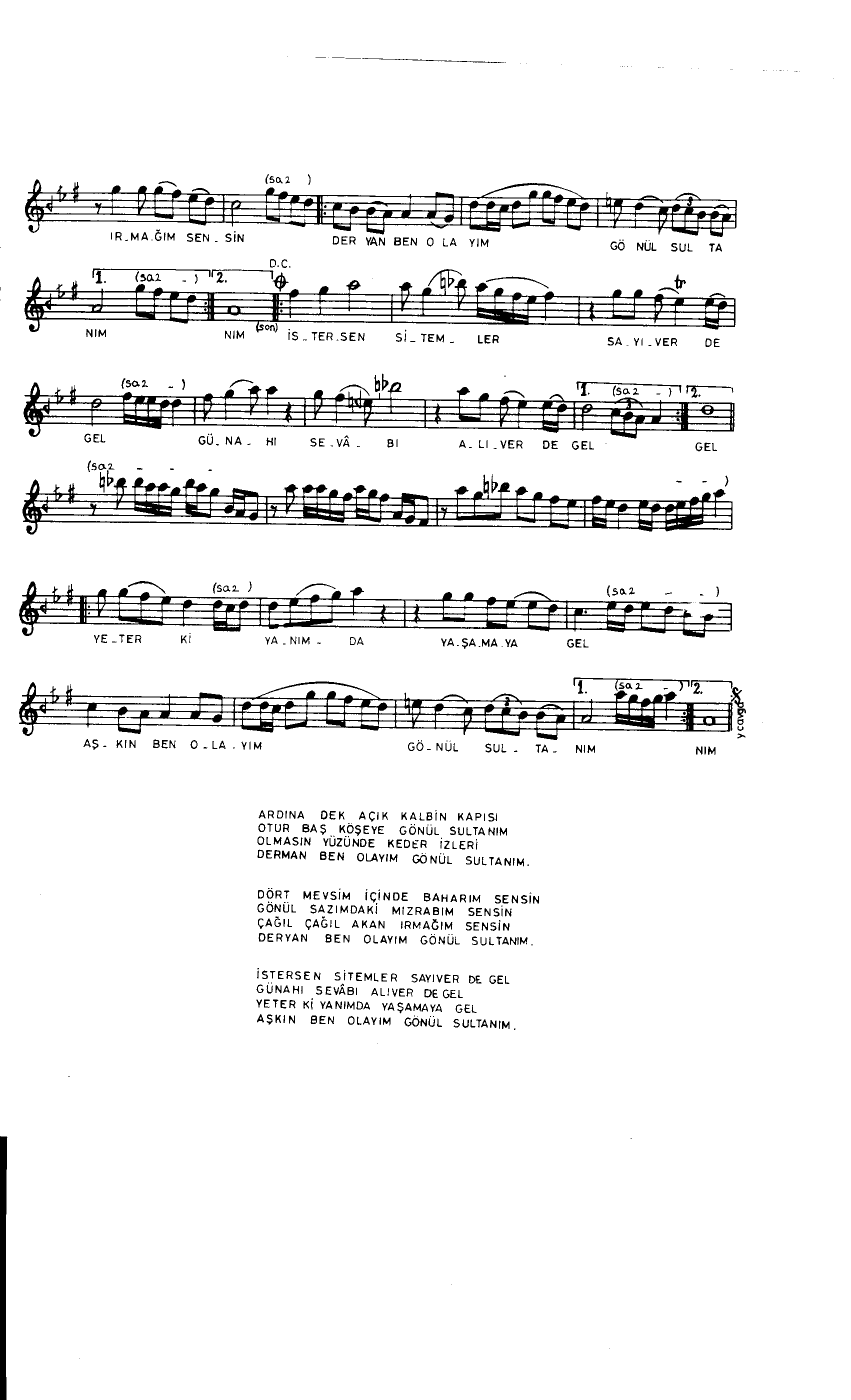 Karcığar - Şarkı - Bilge Özgen - Sayfa 2