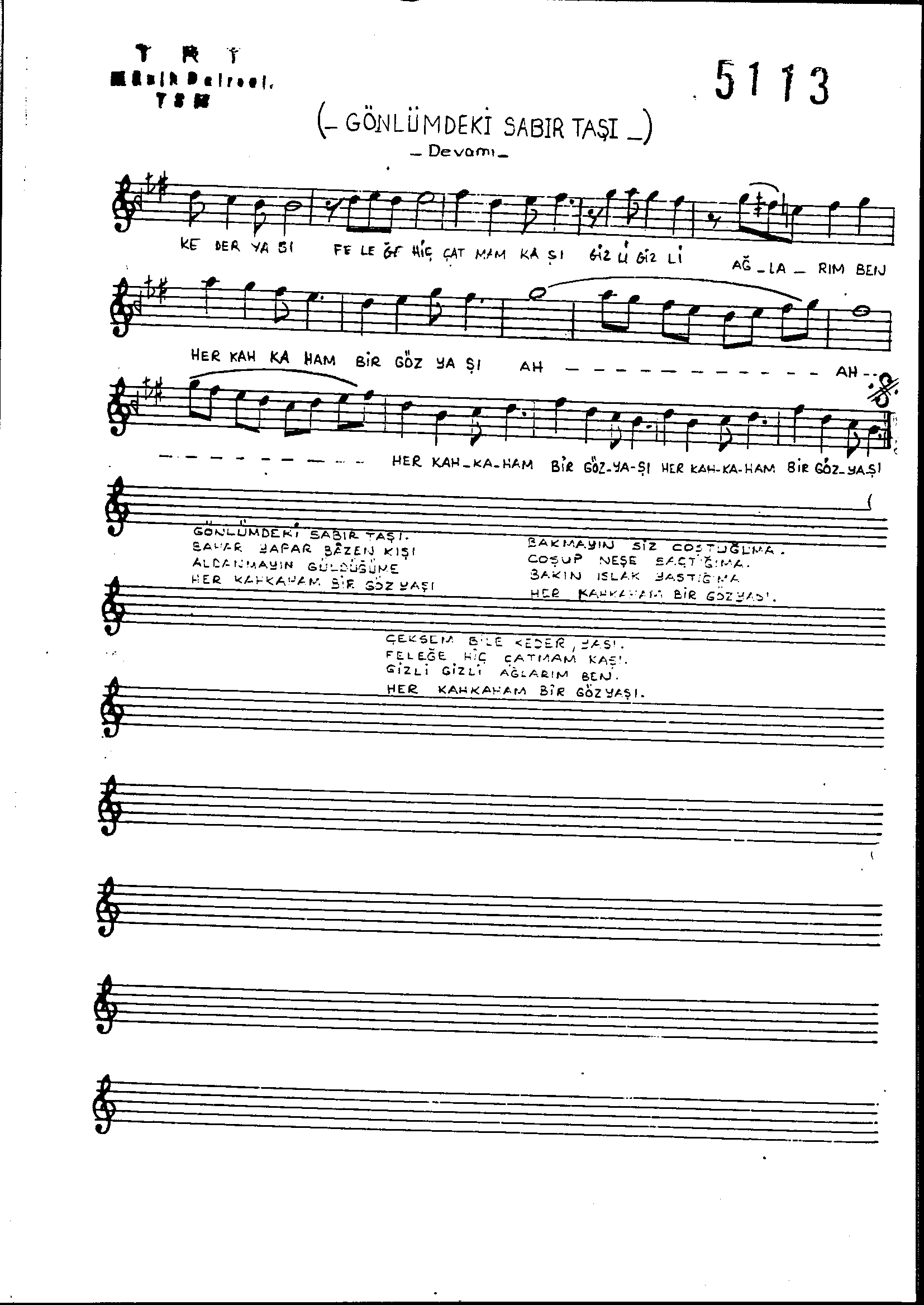 Hüzzâm - Şarkı - Bilge Özgen - Sayfa 2