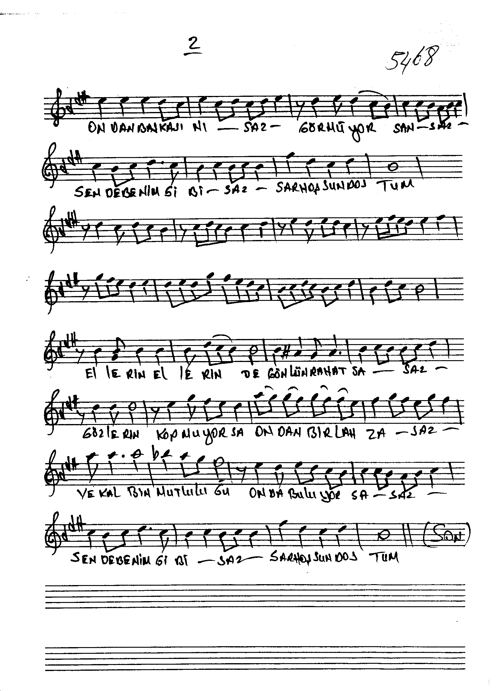 Segâh - Şarkı - Ali Şenozan - Sayfa 2