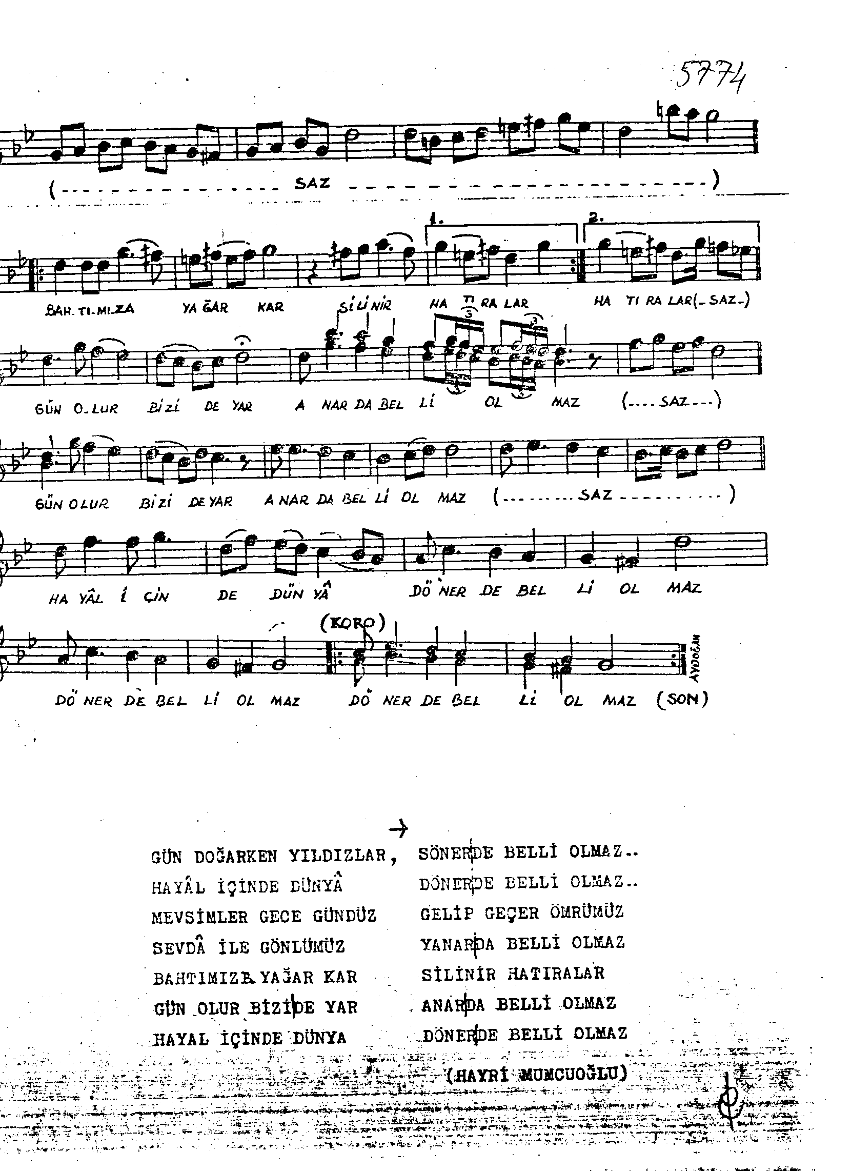 Nihâvend - Şarkı - Münir Nûrettin Selçuk - Sayfa 2