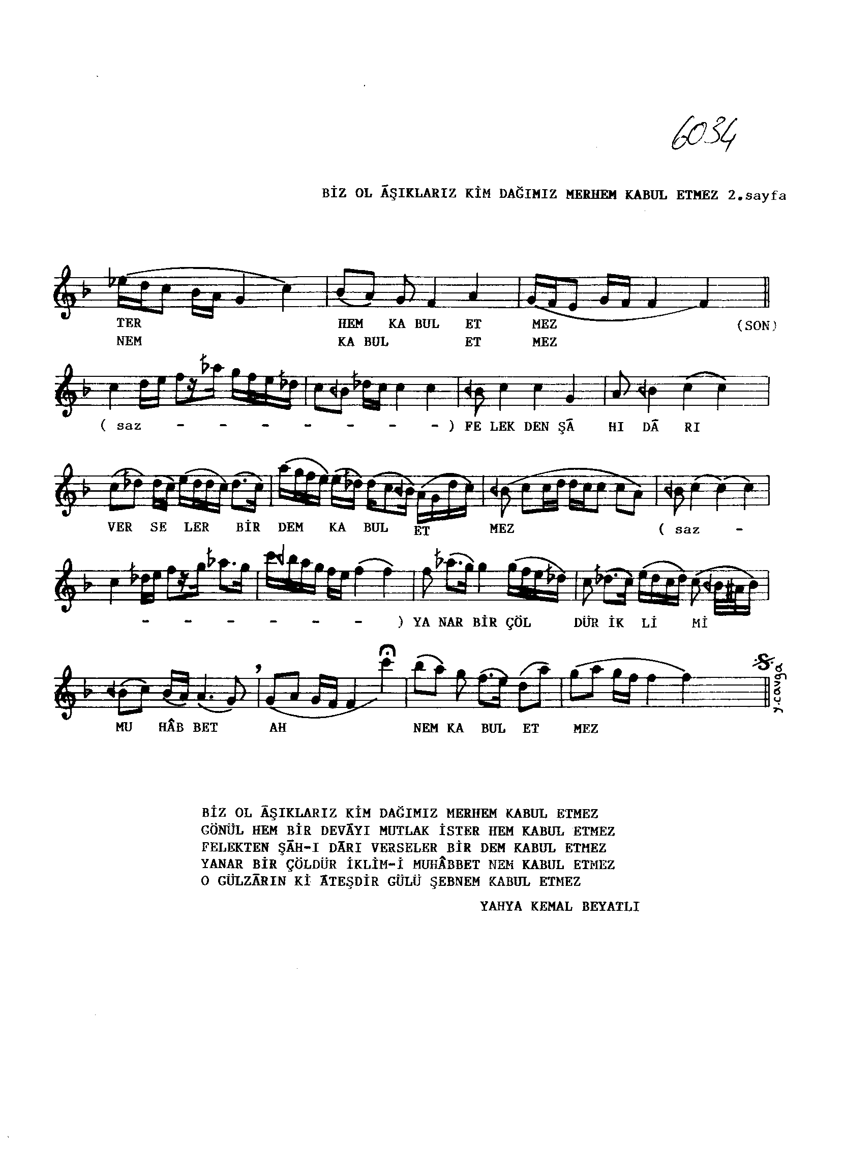 Acem Aşîrân - Şarkı - Refik Fersan - Sayfa 2