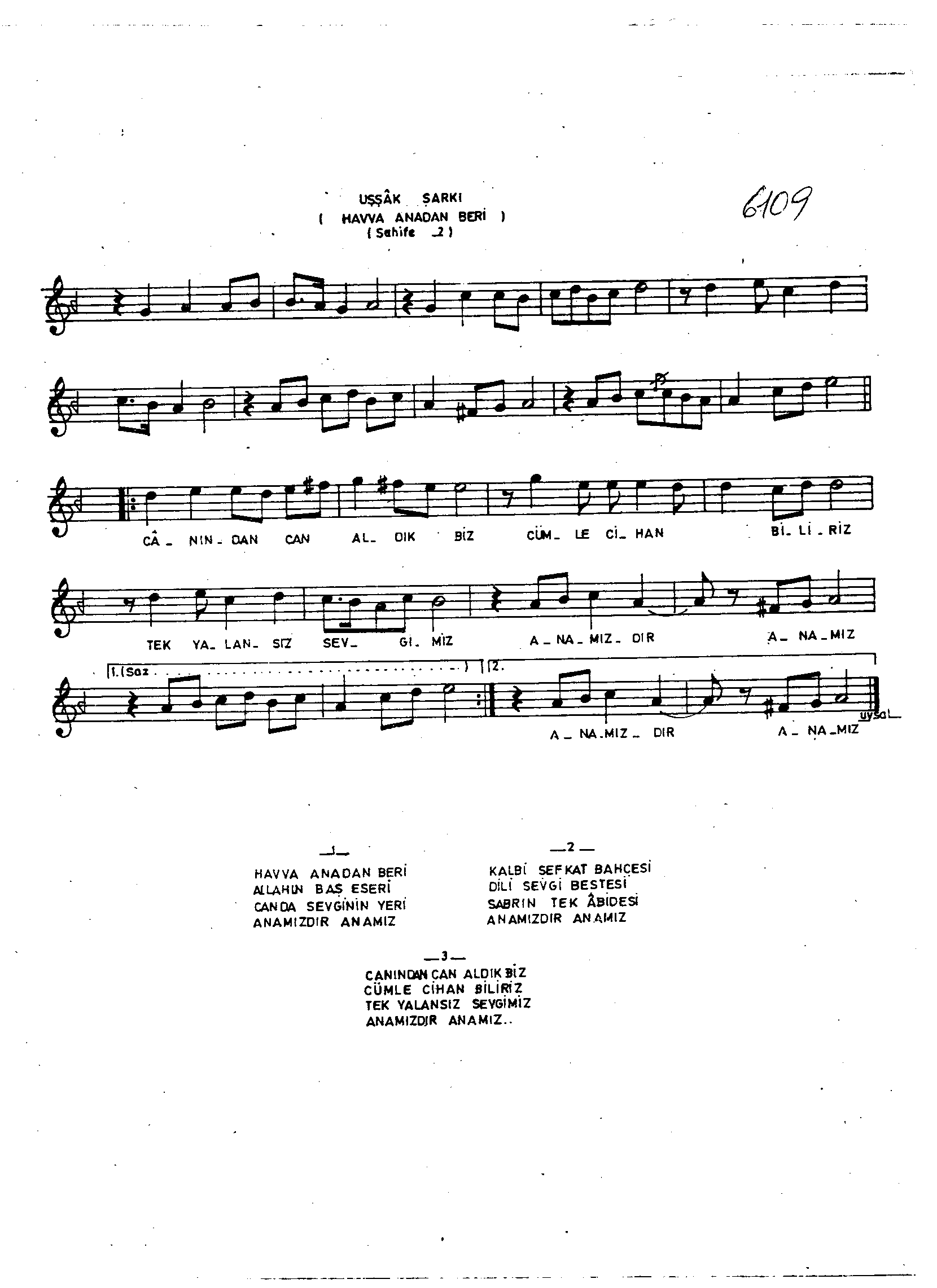 Uşşak - Şarkı - Akın Özkan - Sayfa 2