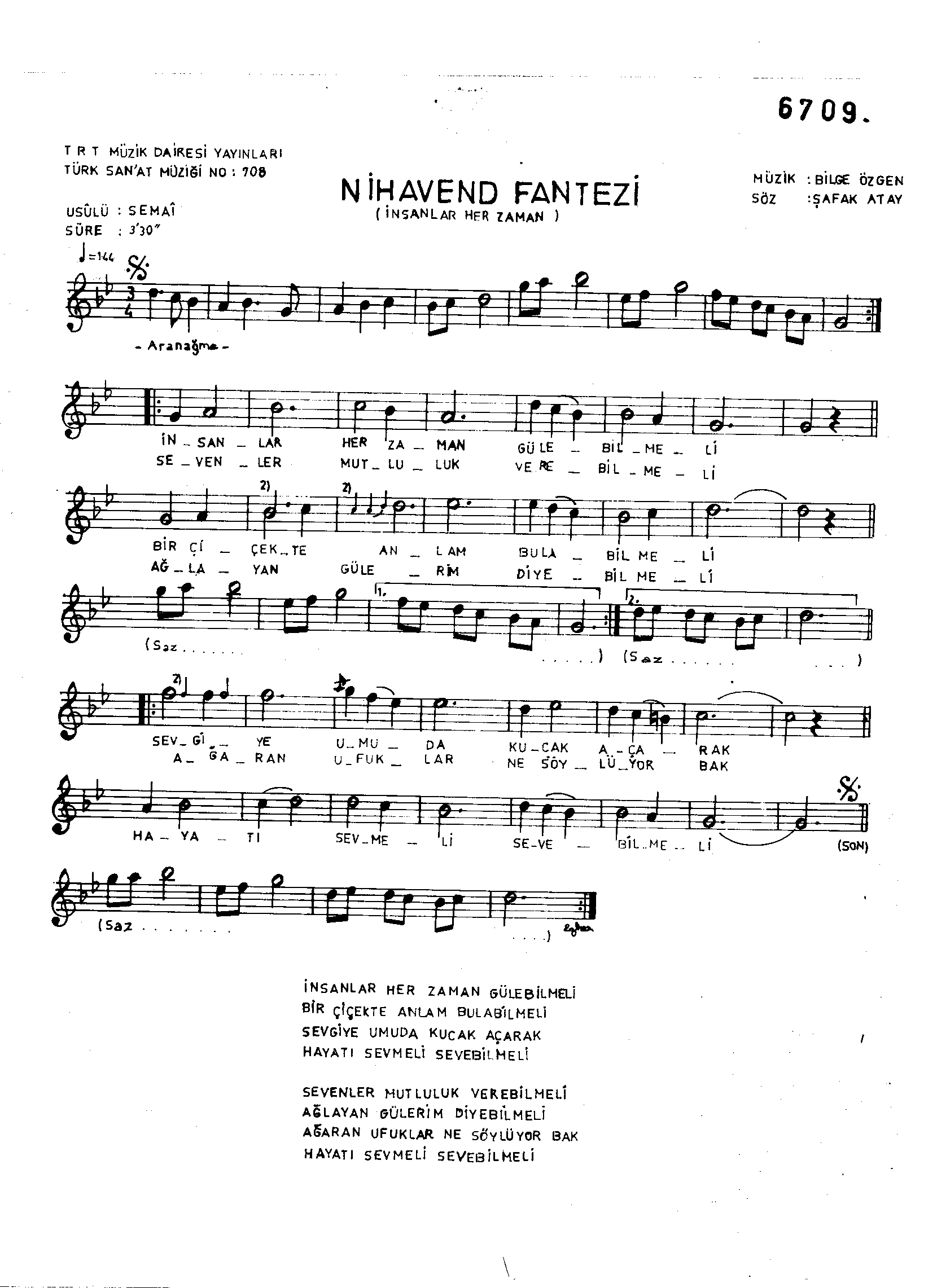 Nihâvend - Şarkı - Bilge Özgen - Sayfa 1