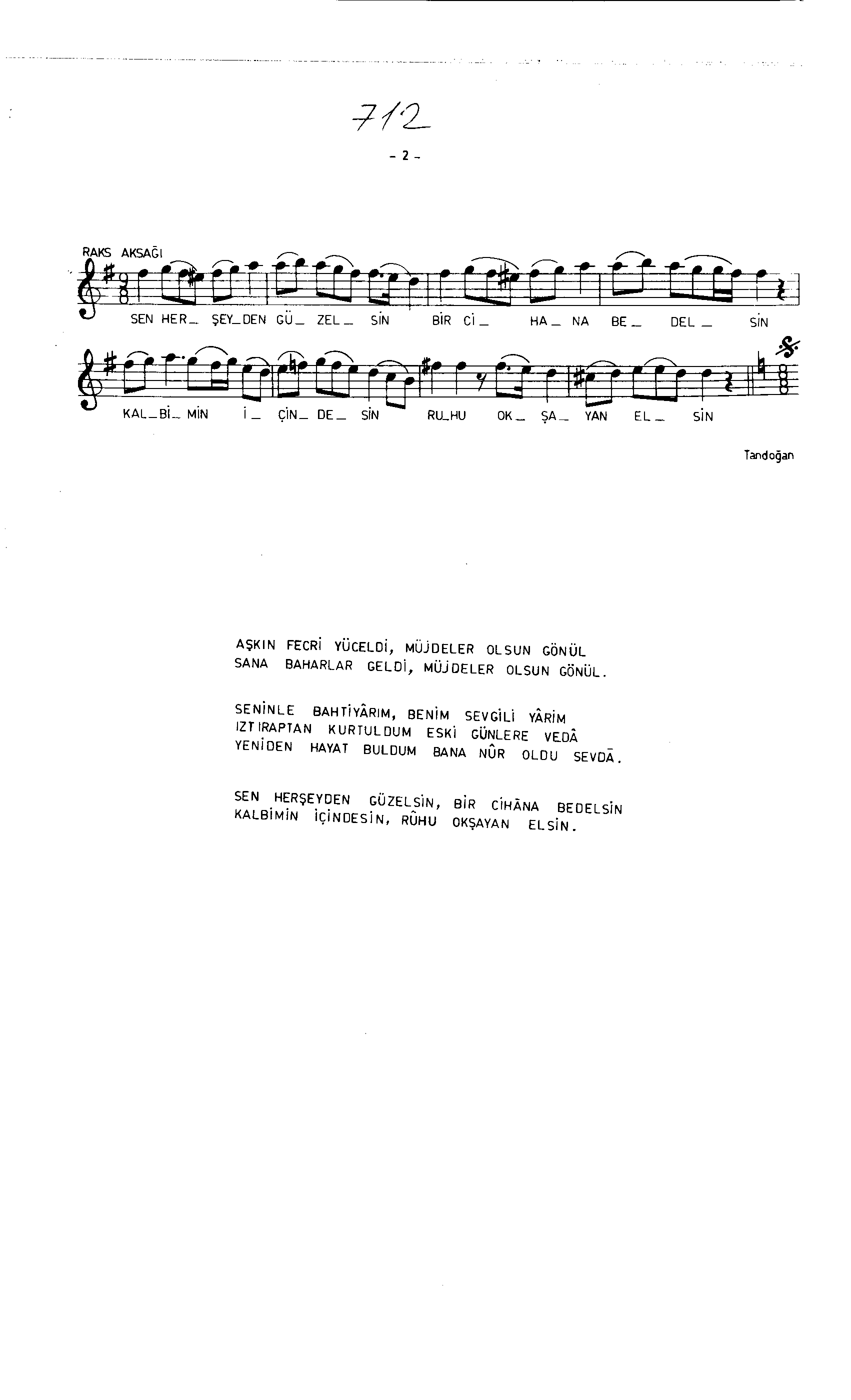 Beyâtî - Şarkı - Sadettin Kaynak - Sayfa 2