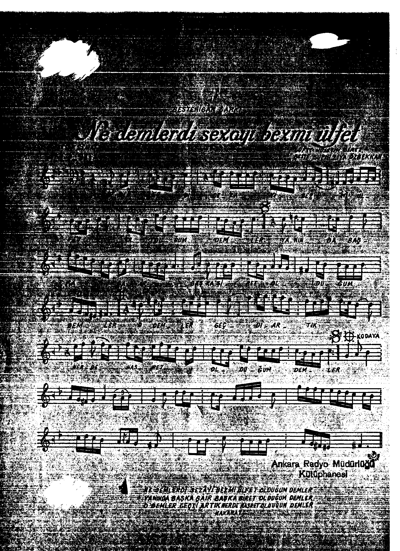Bestenigâr - Şarkı - Suphi Ziyâ Özbekkan - Sayfa 1